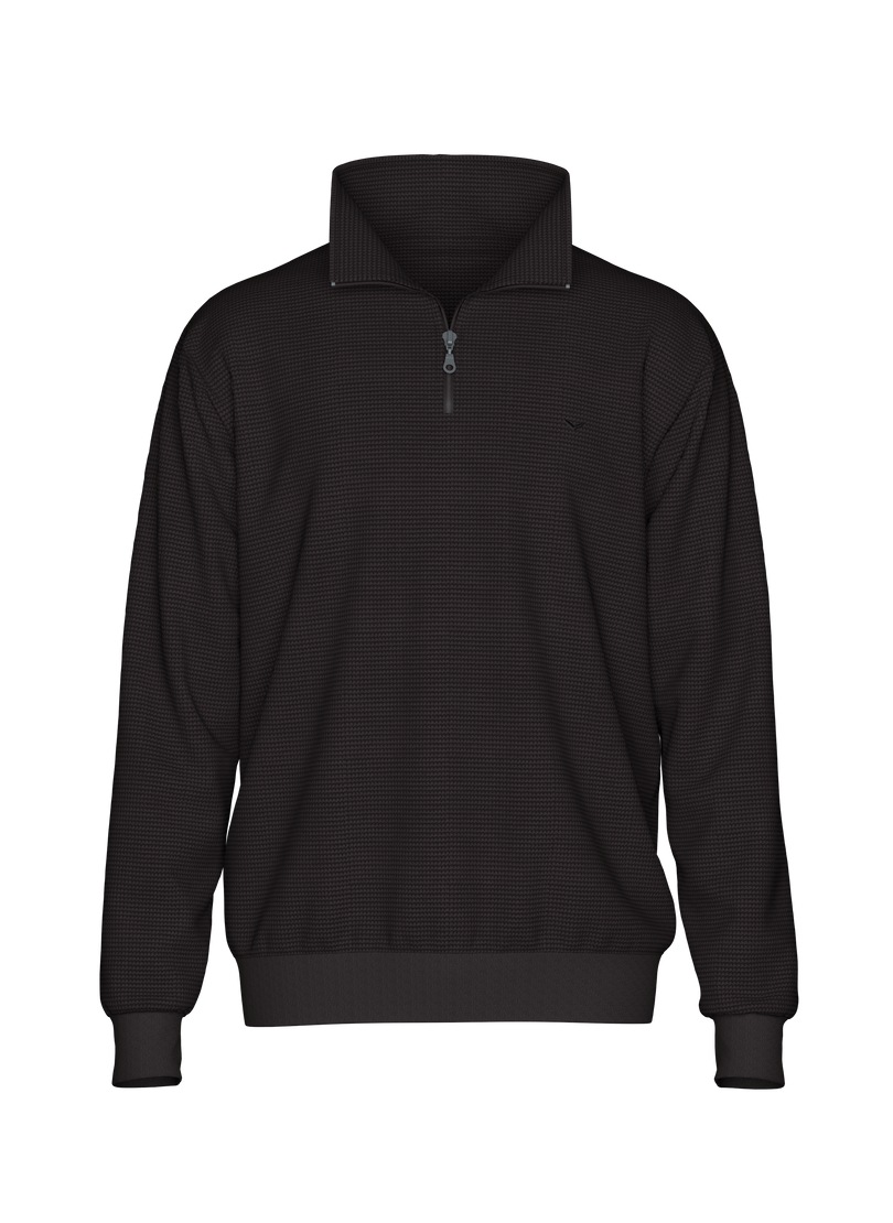 Trigema Sweatshirt "TRIGEMA Troyer in Waffeloptik" günstig online kaufen