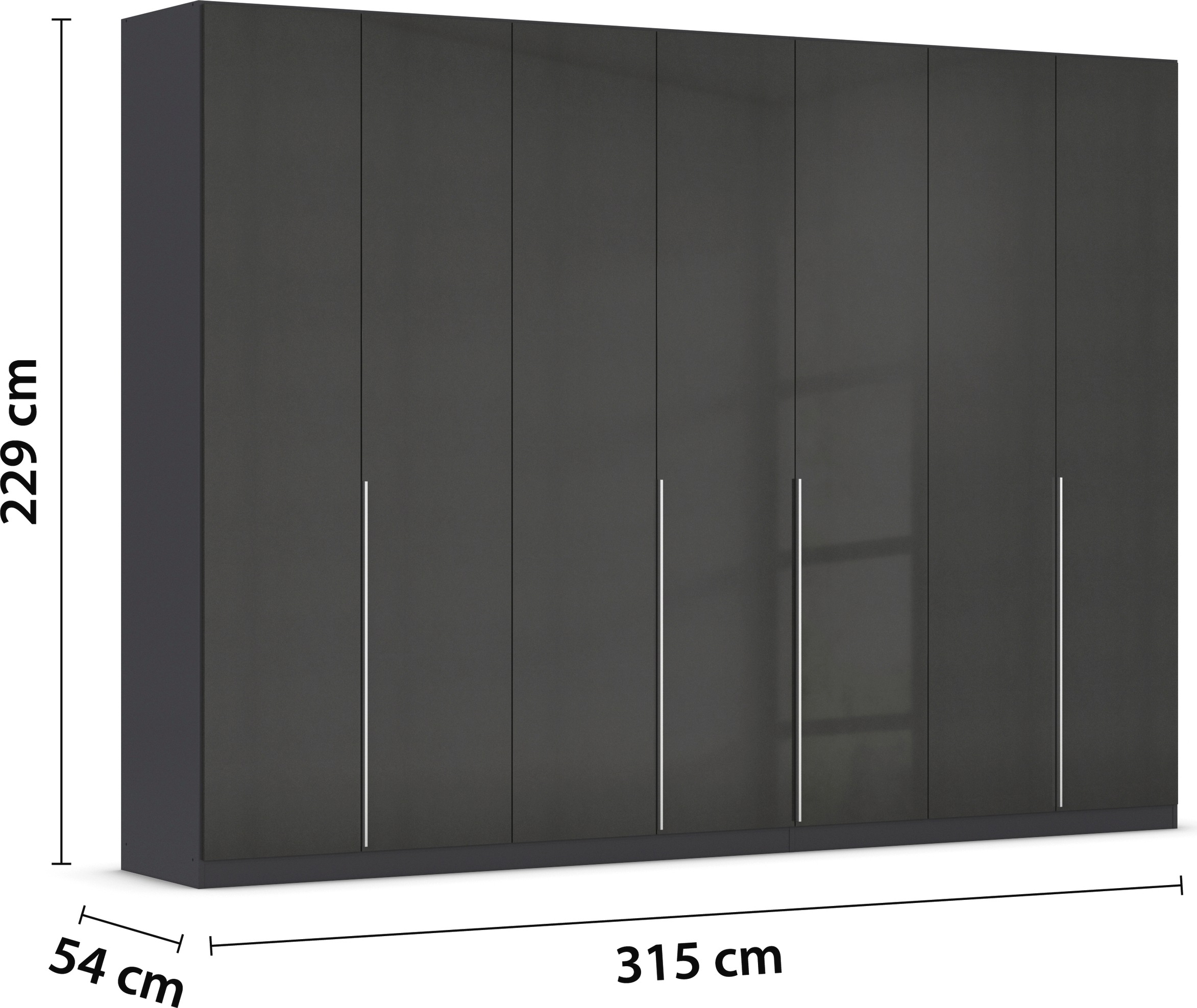 rauch Drehtürenschrank »Kleiderschrank Schrank Garderobe AGORDO TOPSELLER Schlafzimmer«, (in zwei Griff-Farben mit Dekor- oder Hochglanzfront), durchdachte Innenausstattung, in 6 Breiten und 2 Höhen MADE IN GERMANY