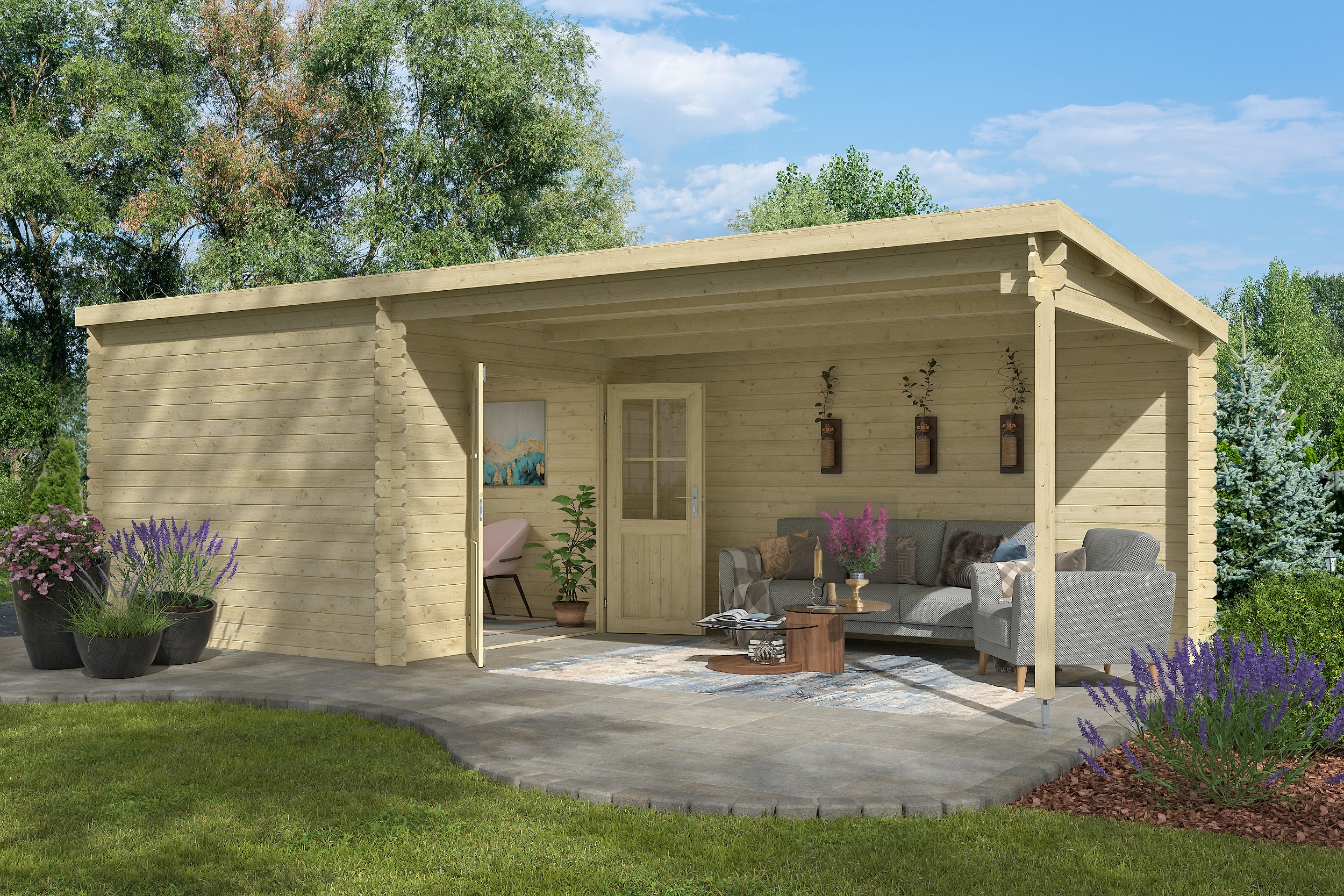 Montagezubehör NORDIC HOLZnatur, Holz teilmassiv, Beschläge, "ST LOUIS Bausatz", Bausatz zum verlegen der Tür