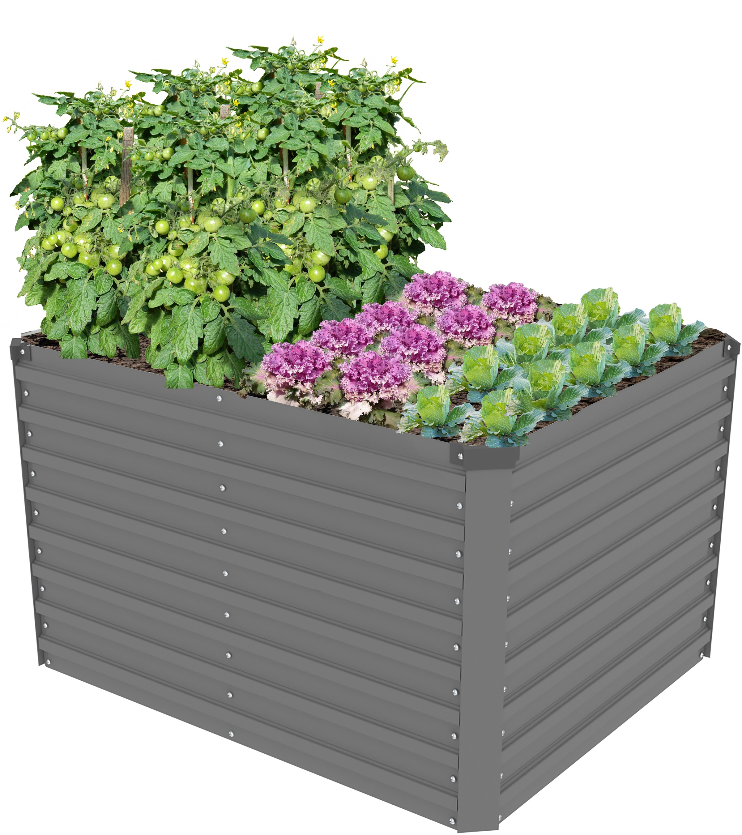 KONIFERA Hochbeet ""Emmy", bodenloses Gartenbeet aus verzinktem Stahl", mit günstig online kaufen