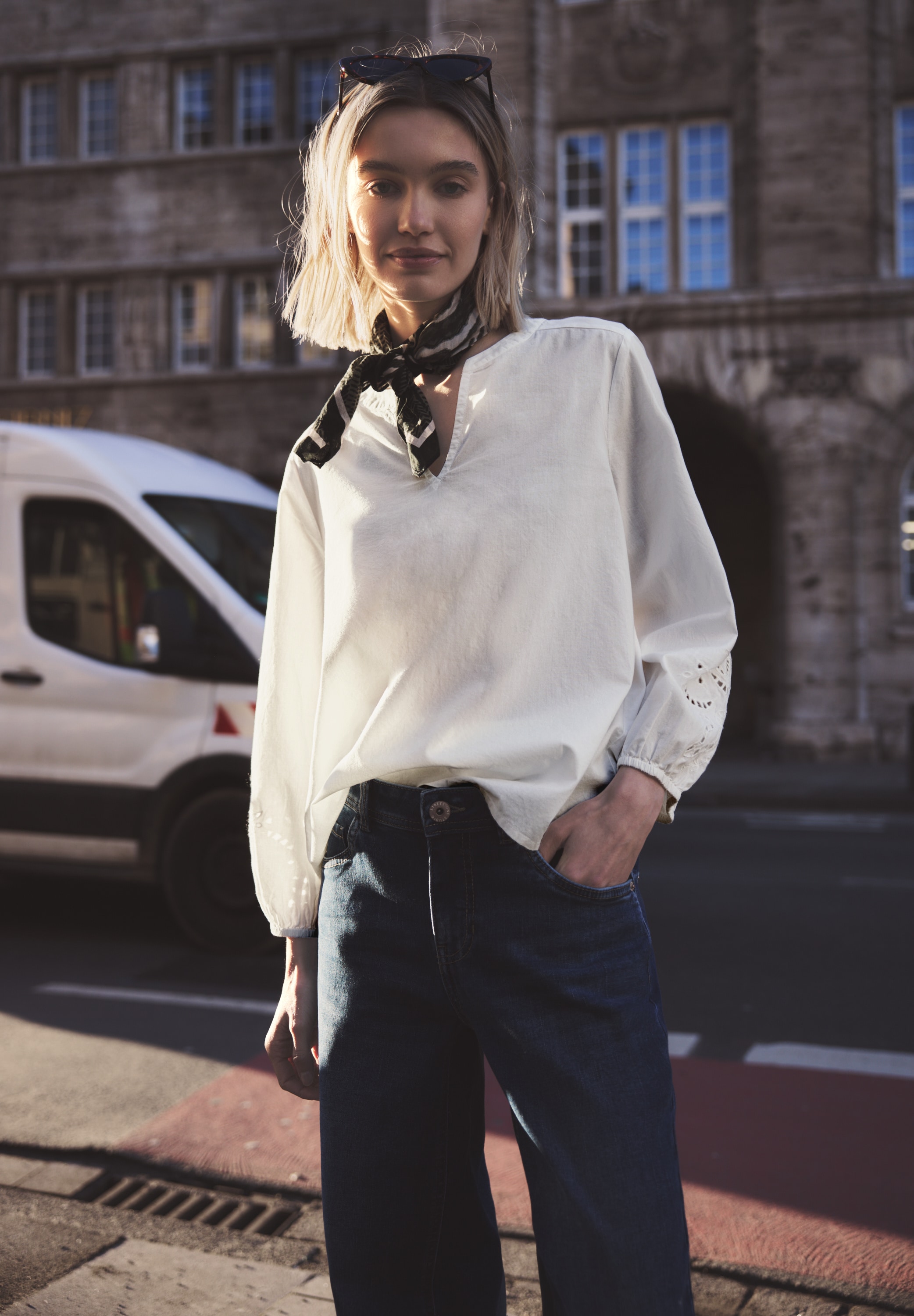 STREET ONE STUDIO Shirtbluse aus reiner Baumwolle günstig online kaufen