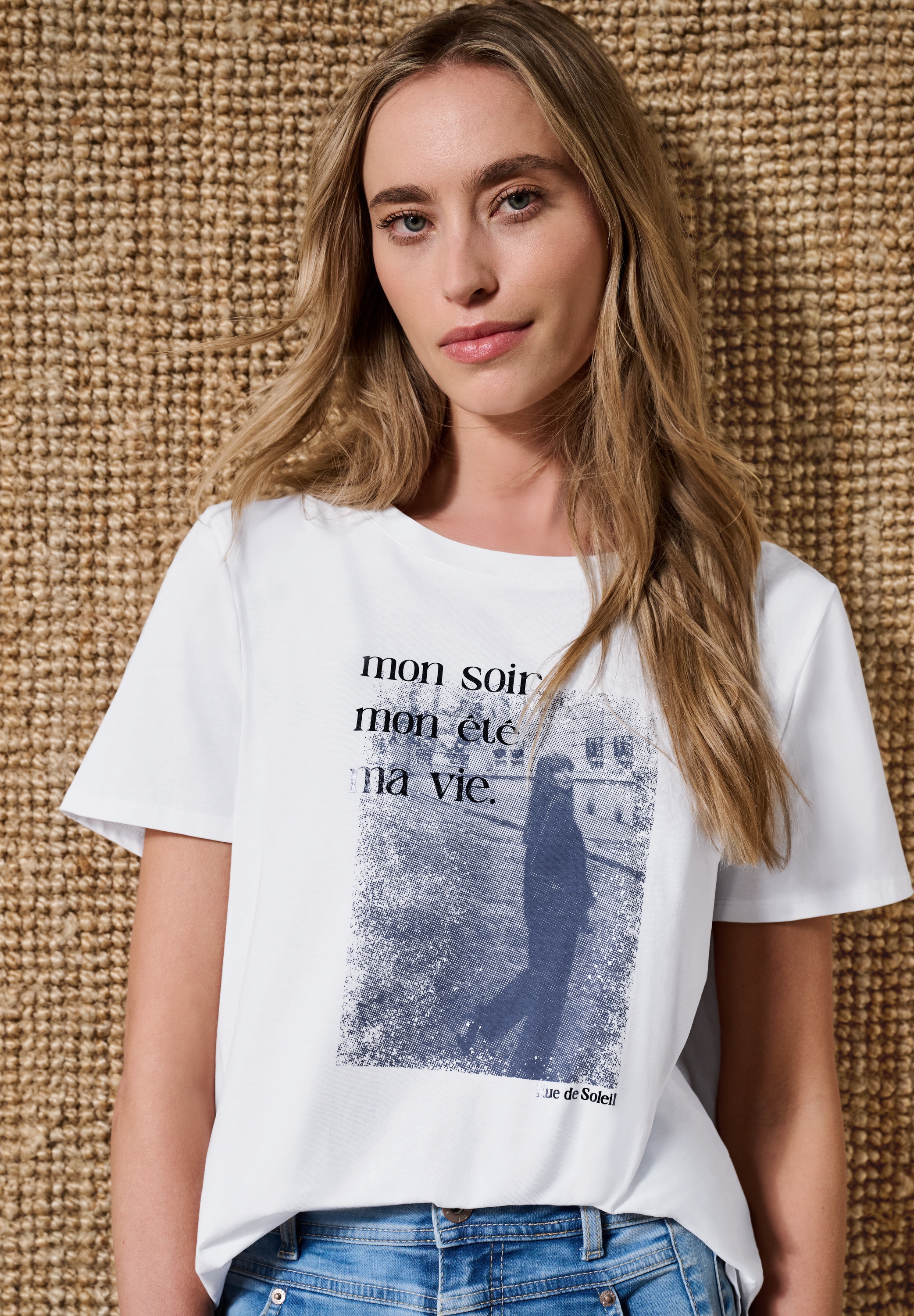 STREET ONE Print-Shirt mit Fotoprint, Baumwolle, Rundhalsausschnitt