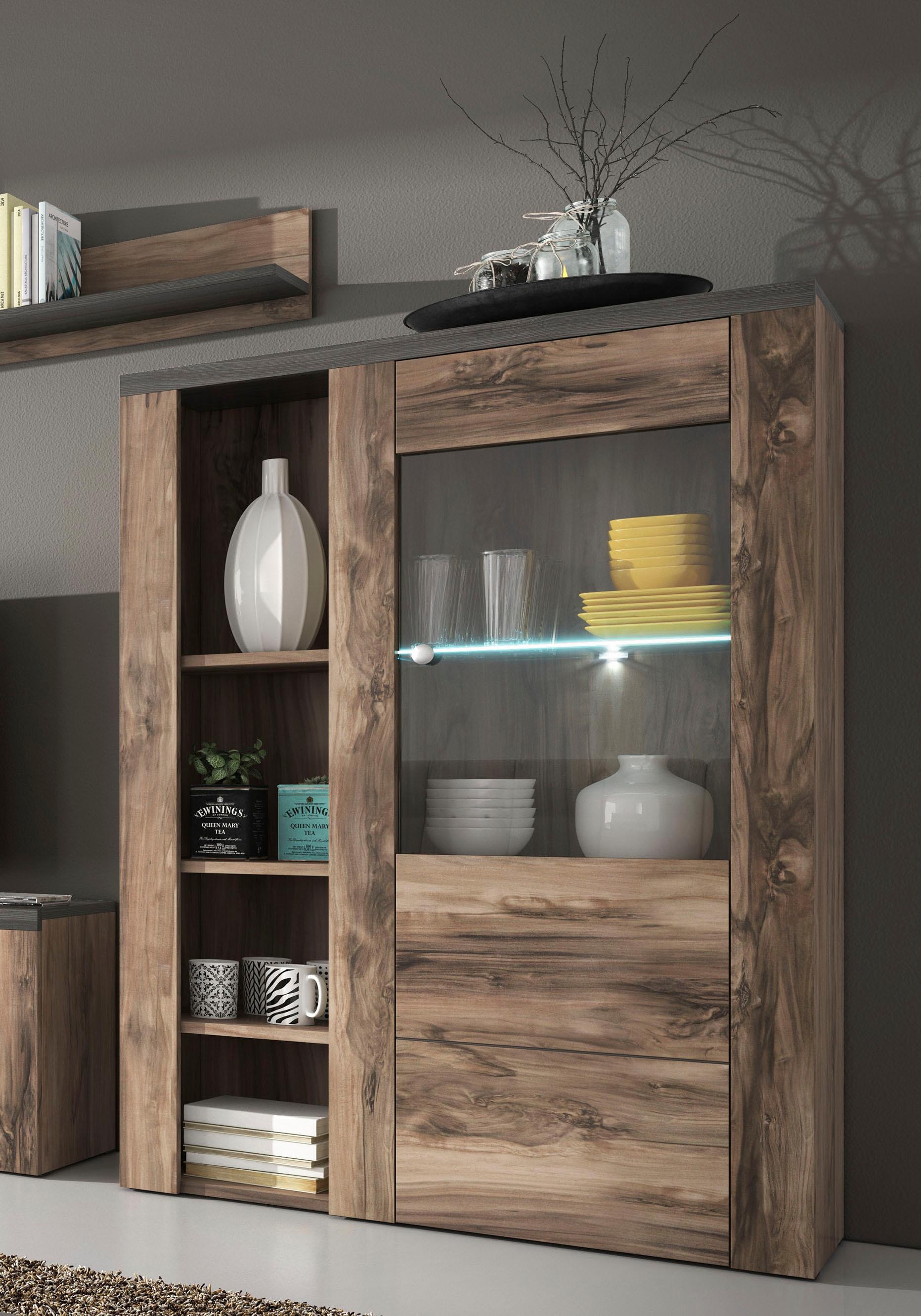 OTTO home Vitrine "Larona, zeitlose Glasvitirne, Hochschrank Höhe 145 cm" S günstig online kaufen