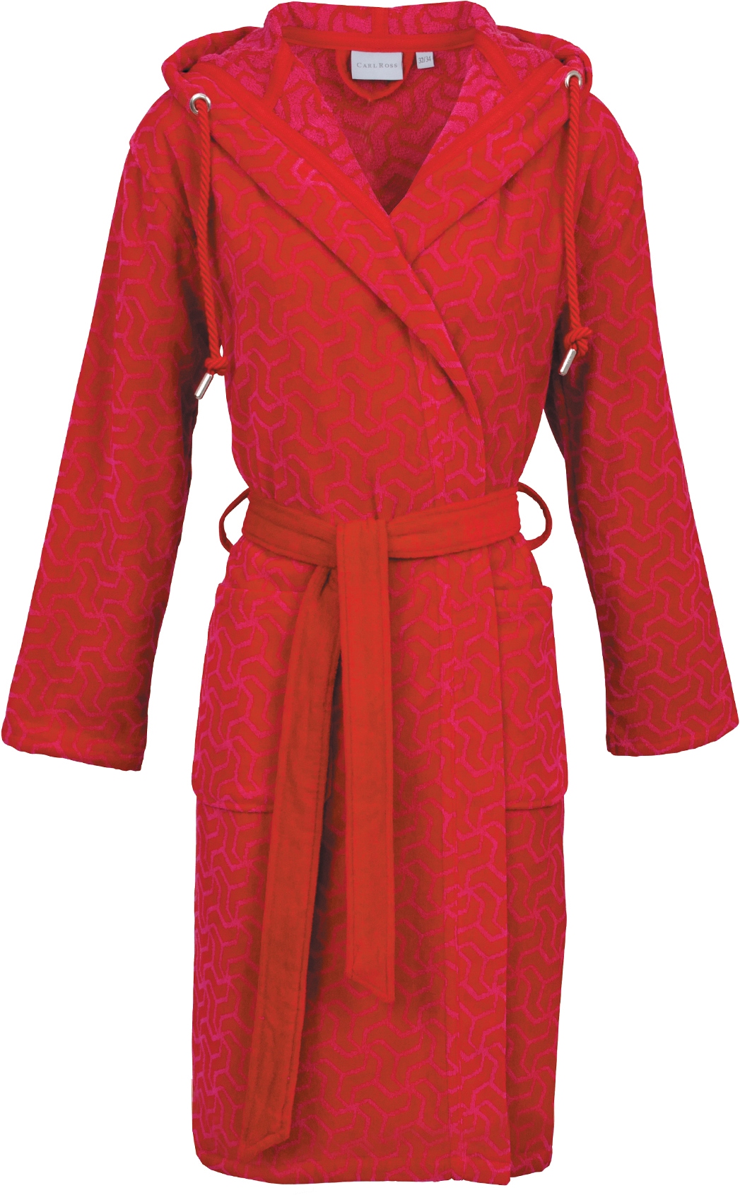 Carl Ross Damenbademantel "Velours" 1 Stk. Kapuze
