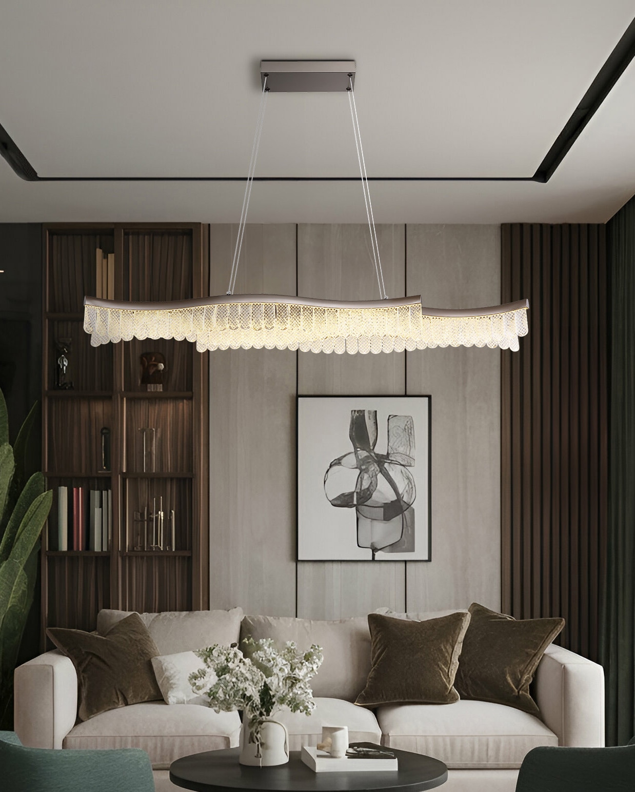GLOBO LIGHTING LED Pendelleuchte »JULIET«, Leuchtmittel LED-Modul | LED fest integriert, Hängelampe/Hängeleuchte/Wohnzimmer/Esstisch/elegant
