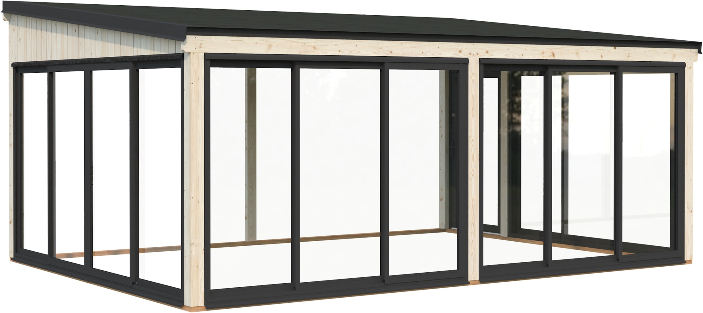 Palmako Holzpavillon »Lumi 23,3 m² Slide Plus« BxTxH: 592x425x276 cm