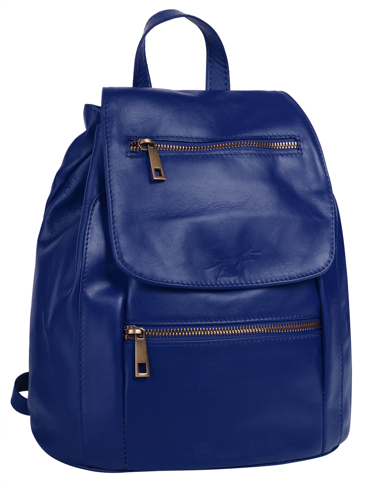 Samantha Look Cityrucksack, echt Leder, Made in Italy