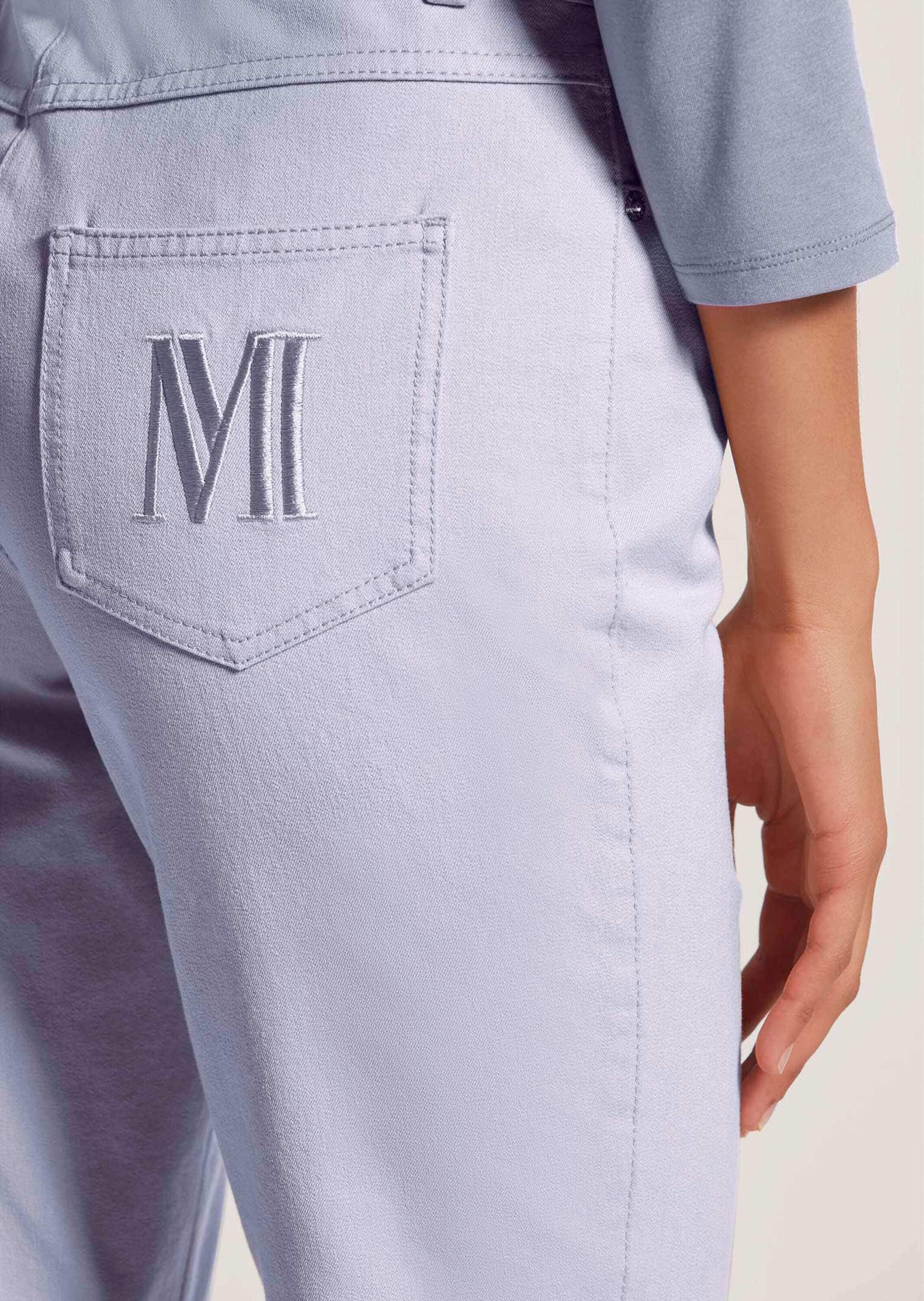 MADELEINE Regular-fit-Jeans »Denimhose Schmale Jeans im Five-Pocket-Style« Mit "M"-Stickerei auf der Gesäßtasche