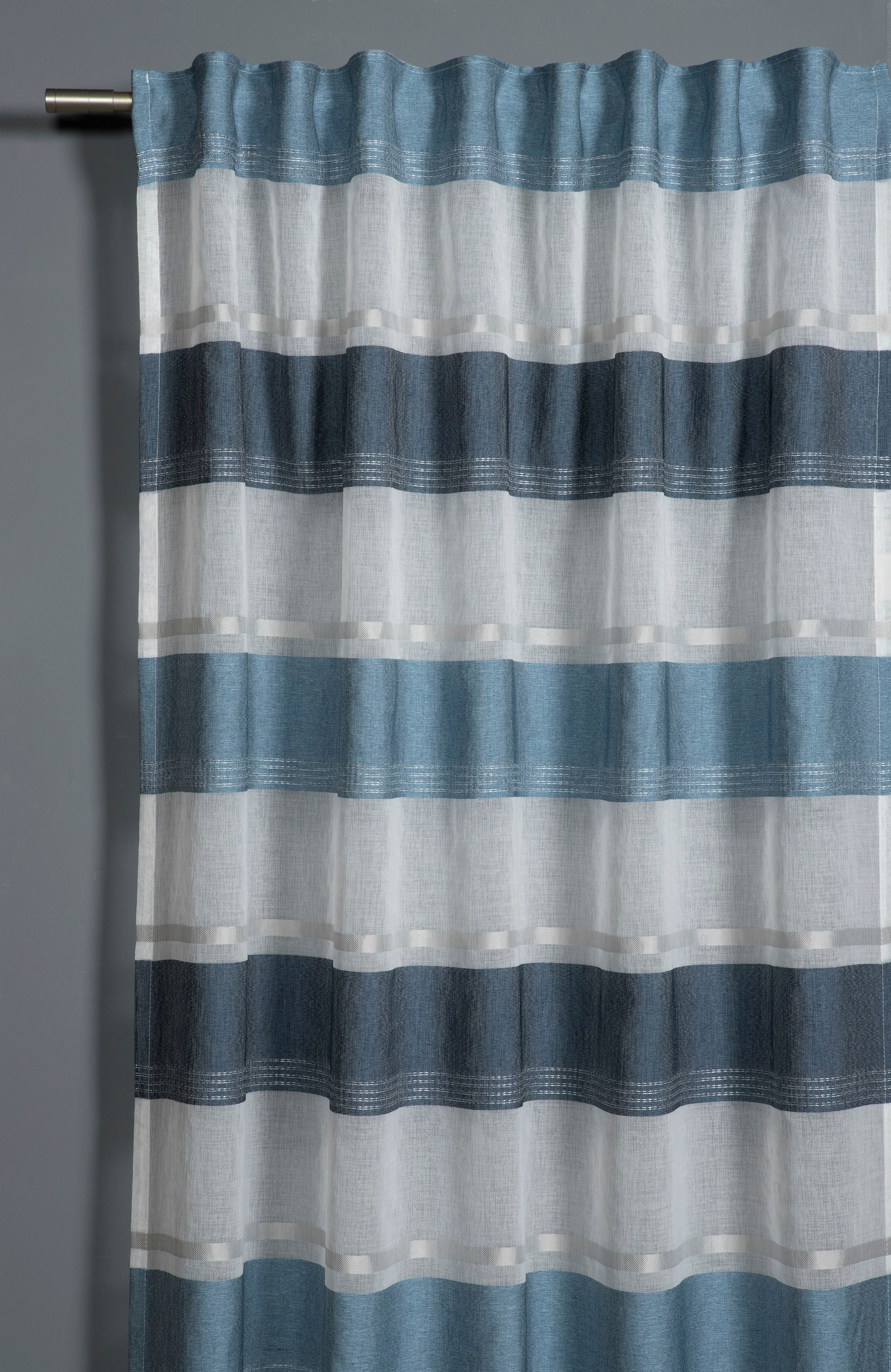 GARDINIA Gardine "Schal mit Gardinenband Etamine" verdeckte Schlaufen 1 Stk günstig online kaufen