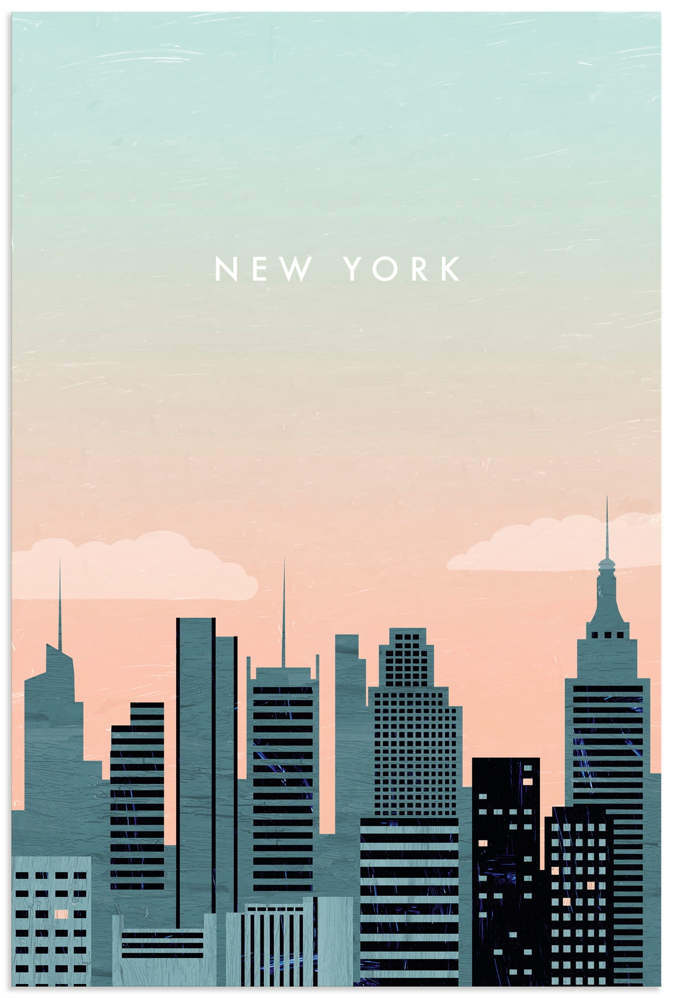 Artland Wandbild "New York" 1 Stk. tlg. als Alubild, Leinwandbild, Poster, Wandaufkleber in verschied. Größen