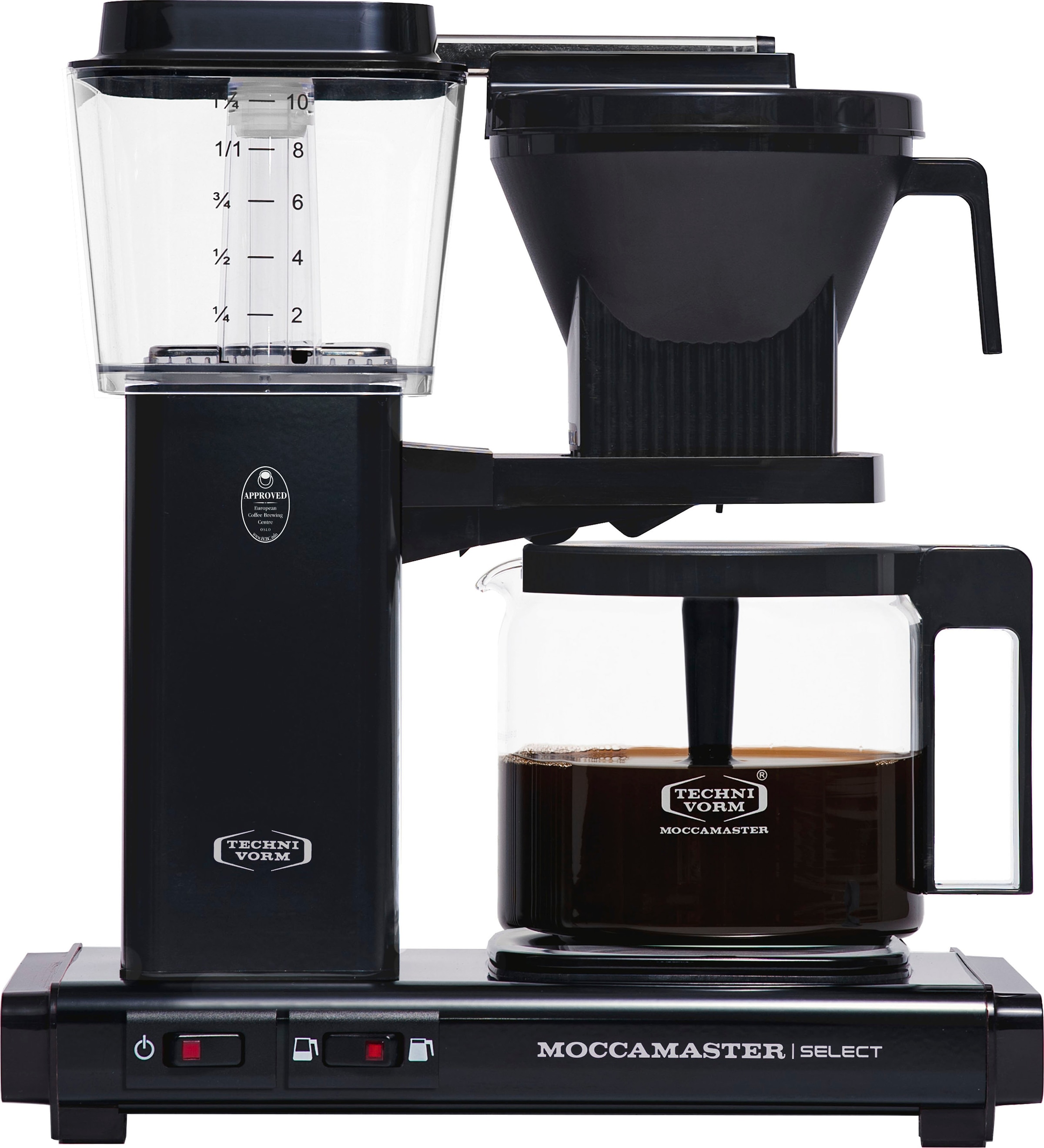 Moccamaster Filterkaffeemaschine »KBG Select black«, 1,25 l Kaffeekanne,  Papierfilter, 1x4 | BAUR