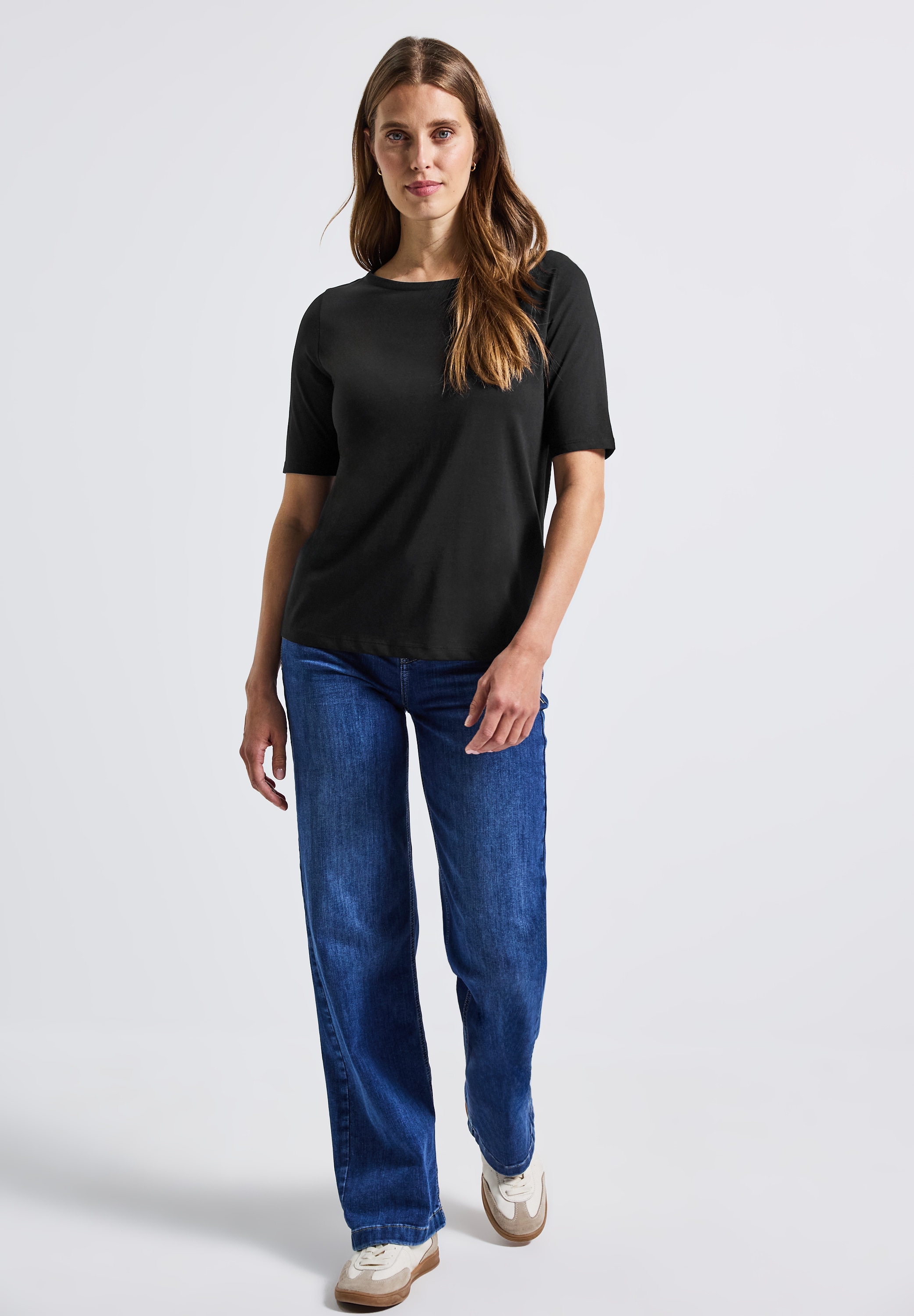STREET ONE T-Shirt, aus reiner Baumwolle
