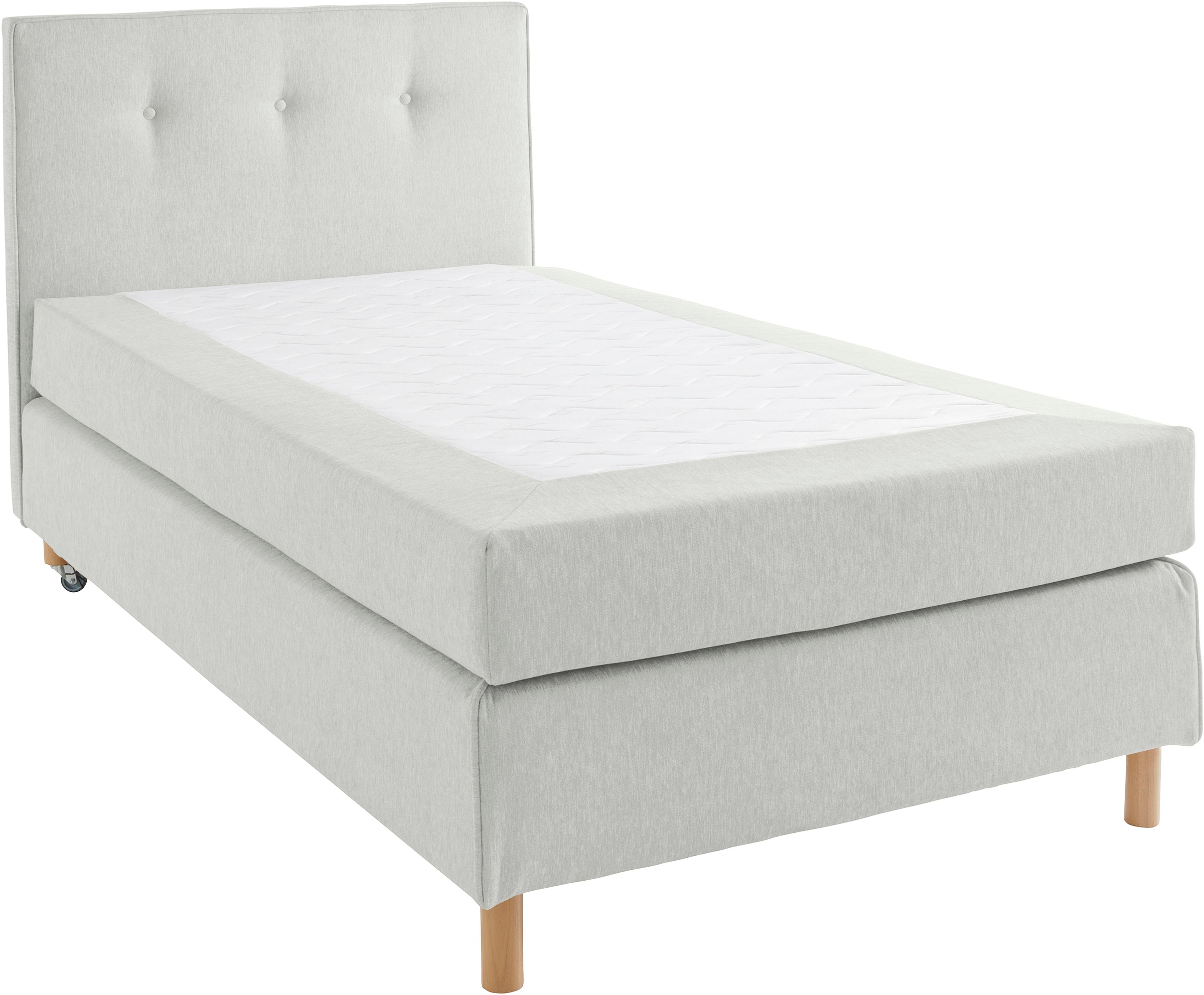 Home affaire Boxspringbett »Heimatblick 100x200cm beliebig erweiterbar zu Doppel- und Familienbett«, Einzelbett, Hotelbett erhältlich in H2,H3 & H4