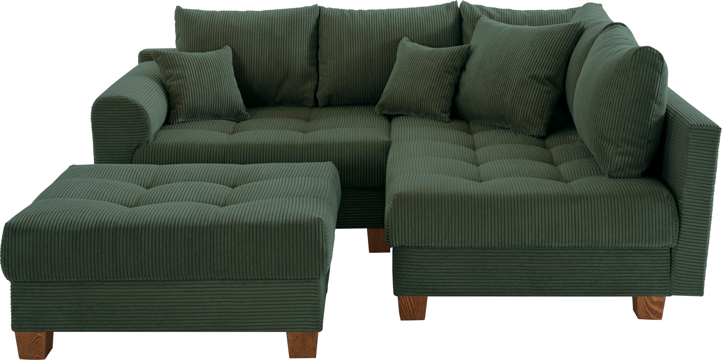 Home affaire Ecksofa "Rice L-Form inkl. Hocker", (Set, mit Hocker), mit Bon günstig online kaufen