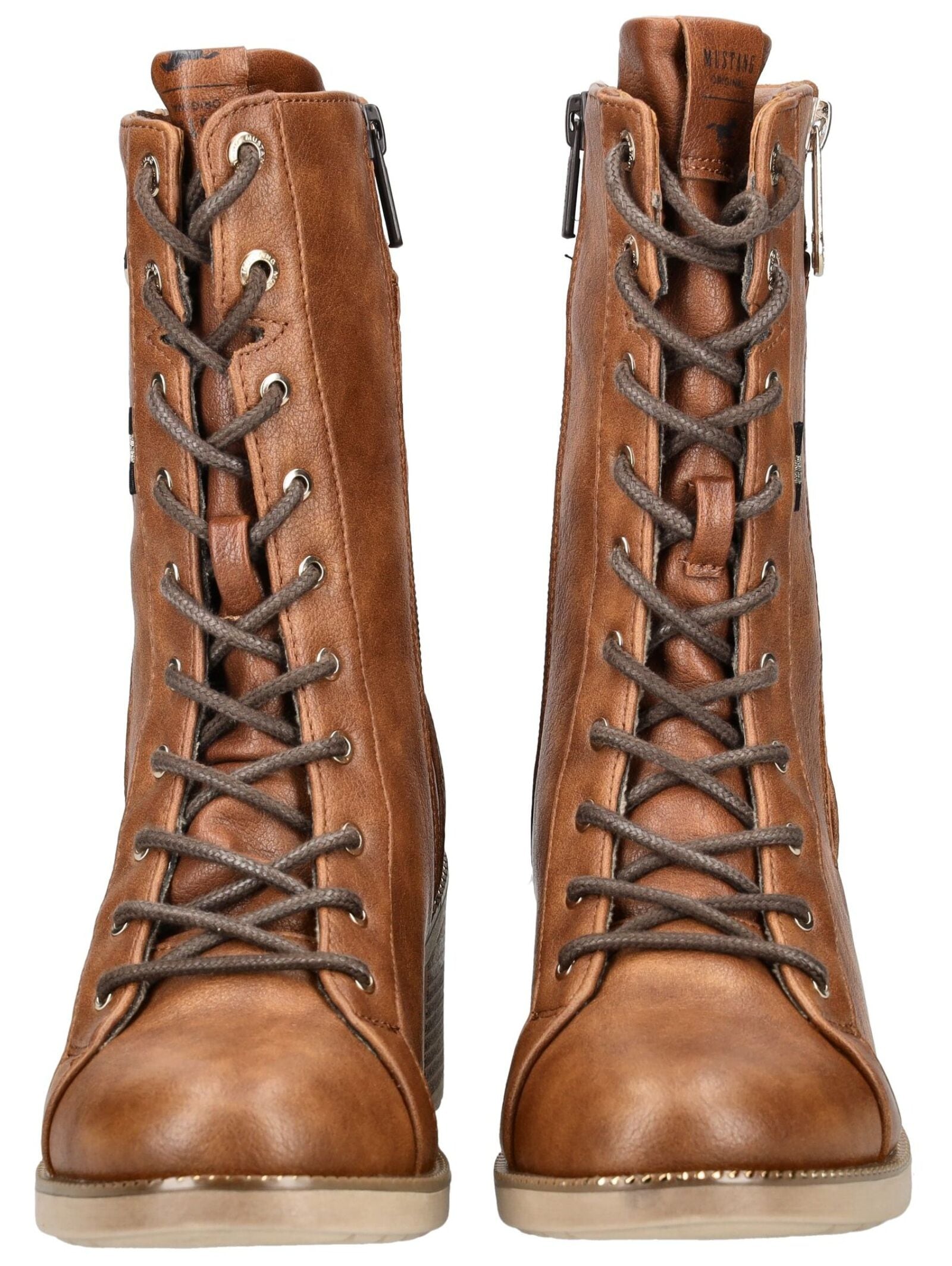 Mustang Shoes Schnürstiefelette »Mustang Shoes Stiefelette Lederimitat«