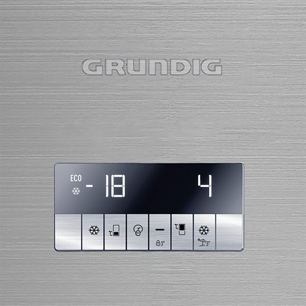 Grundig Kühl-/Gefrierkombination, GKNE 26870 FXPN, 186 cm hoch, 59,5 cm breit