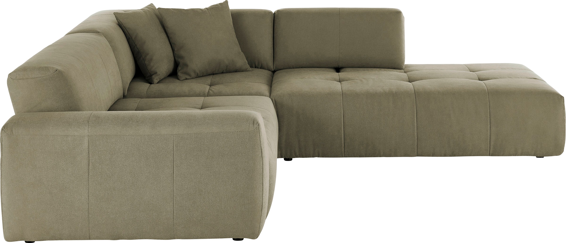 3C Candy Ecksofa »Yoshy Komfortsofa, bequem und modern, hochwertige Verarbeitungsdetails«, Zwei verschiedene Sitztiefen durch verstellbare Rückenlehne, L-Form