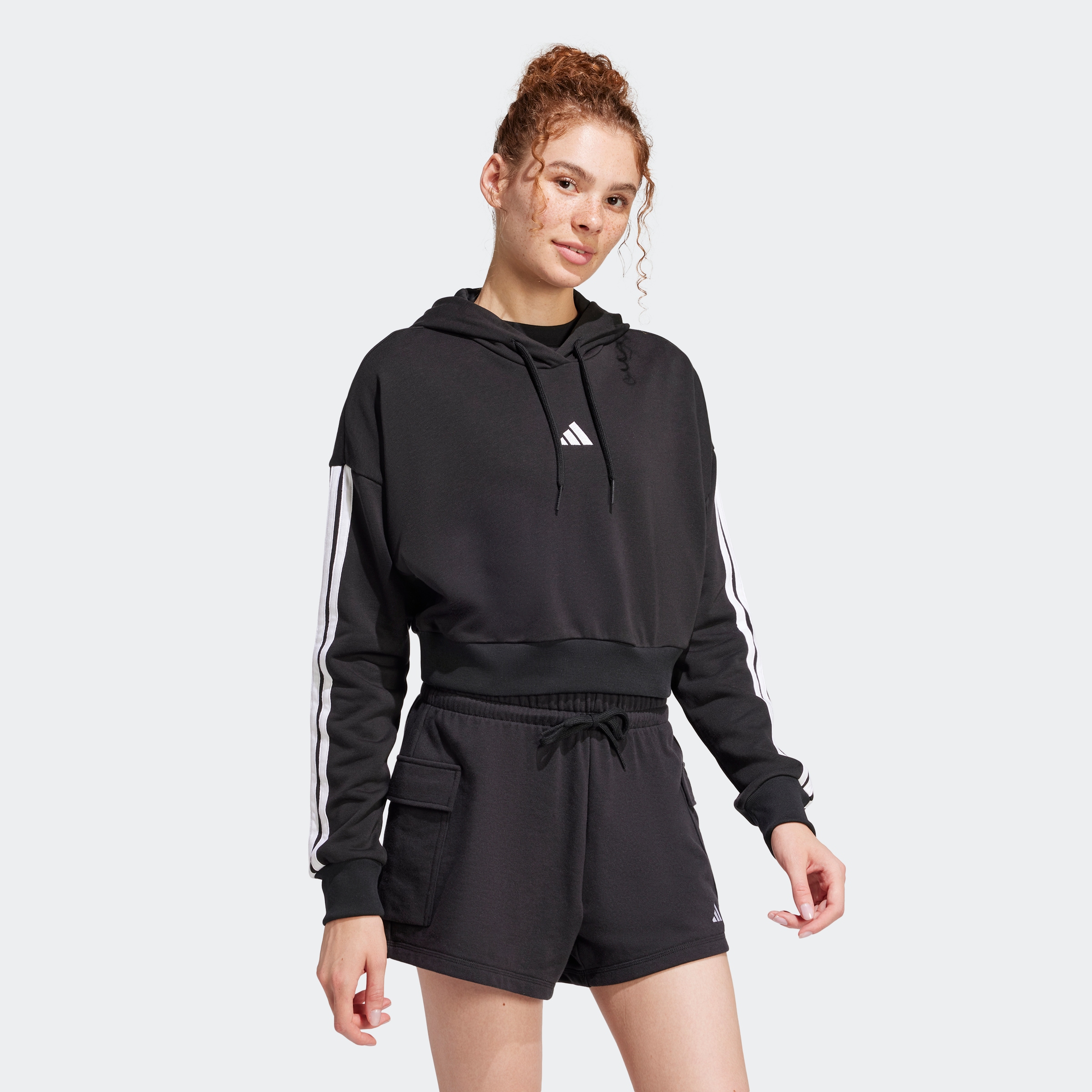 adidas Sportswear Kapuzensweatshirt "W 3S FT CRO HD" günstig online kaufen