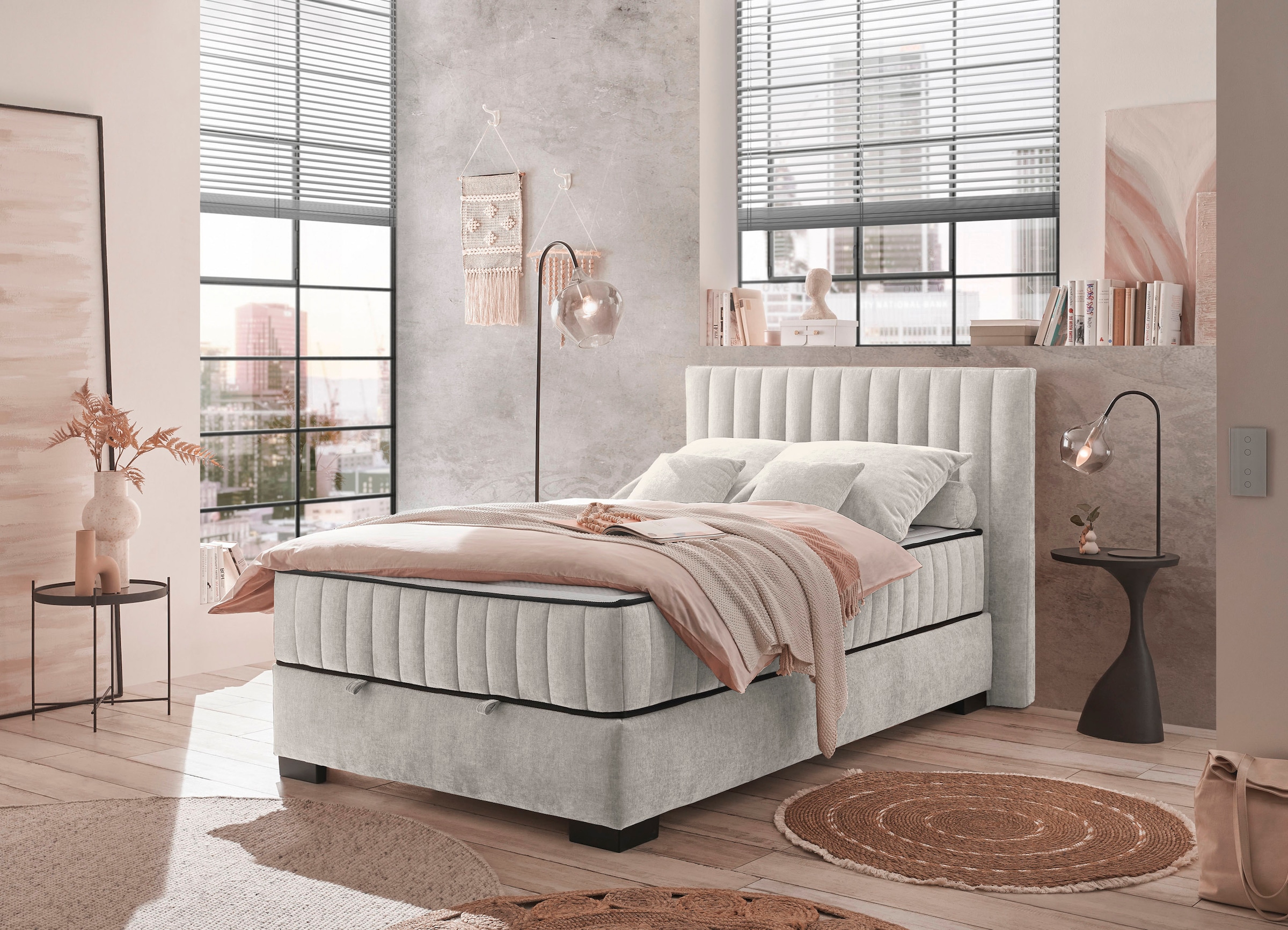 ED EXCITING DESIGN Boxbett »Nagol«, mit Bettkasten, mit Wendematratze, erhältlich in verschiedenen Breiten