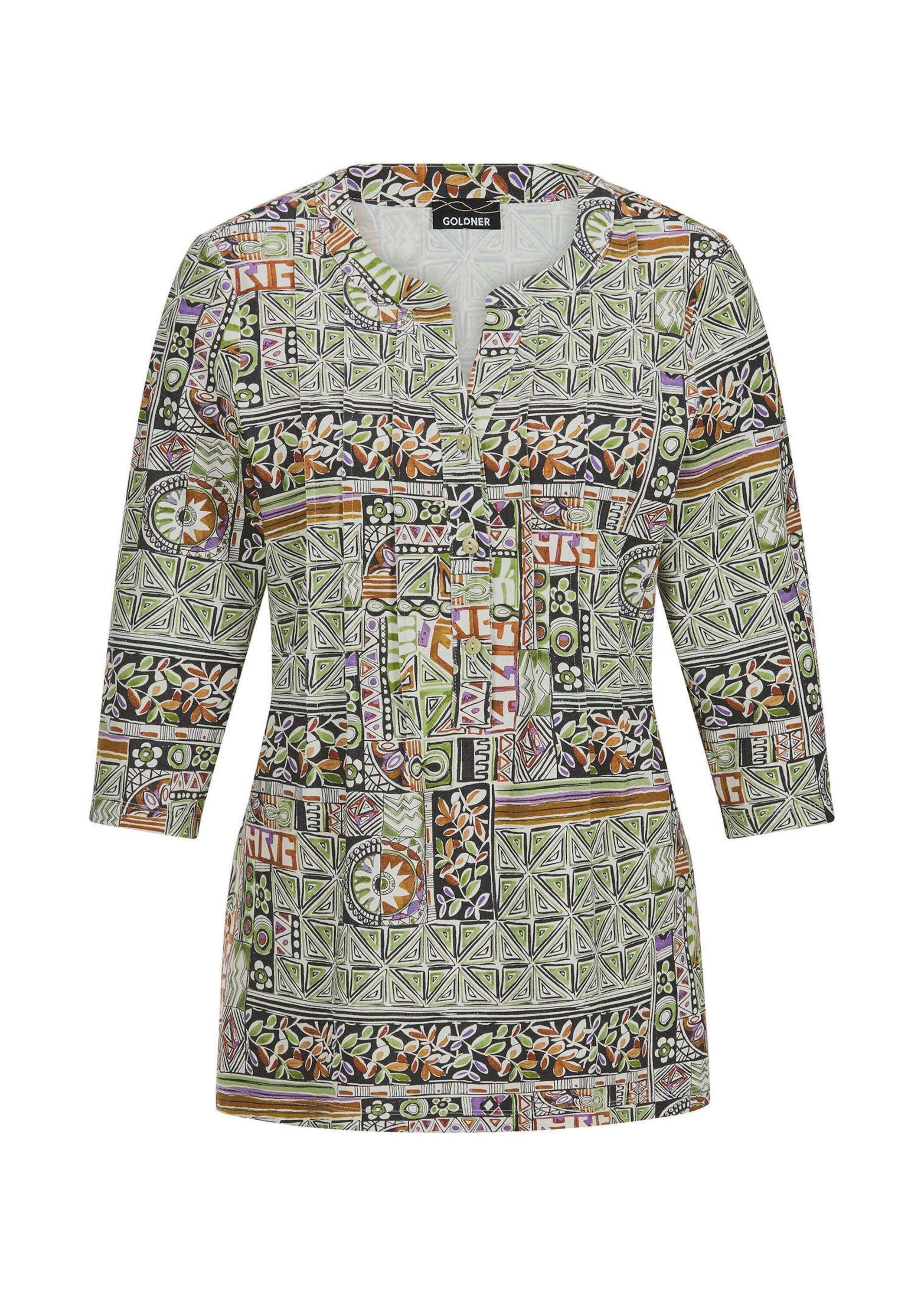 GOLDNER Tunika "Kurzgröße Sommertunika mit Biesen" stretchbequemer Viskosej günstig online kaufen