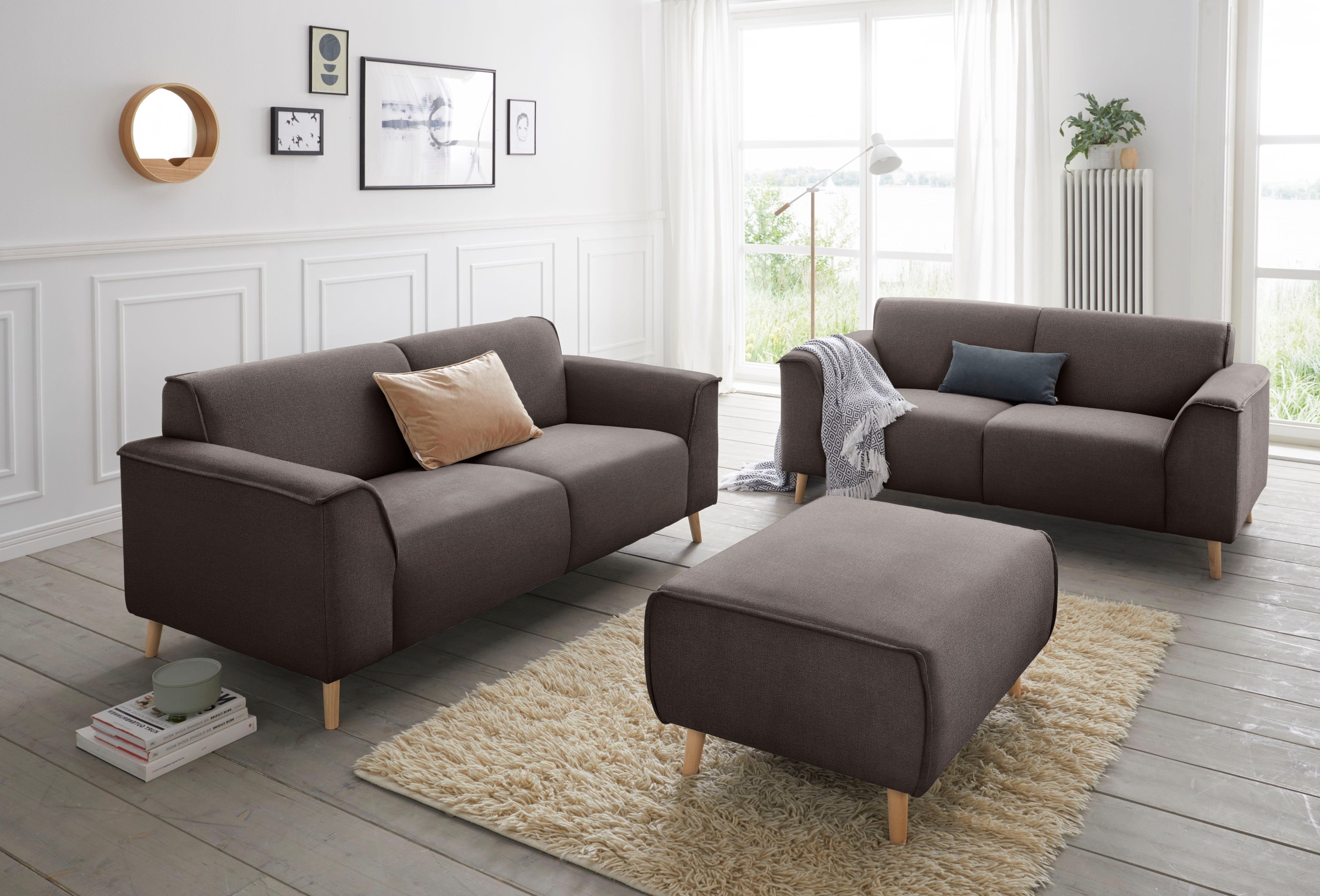 andas 2,5-Sitzer "Janek Scandic Design, elegant und zeitlos", mit Federkern günstig online kaufen