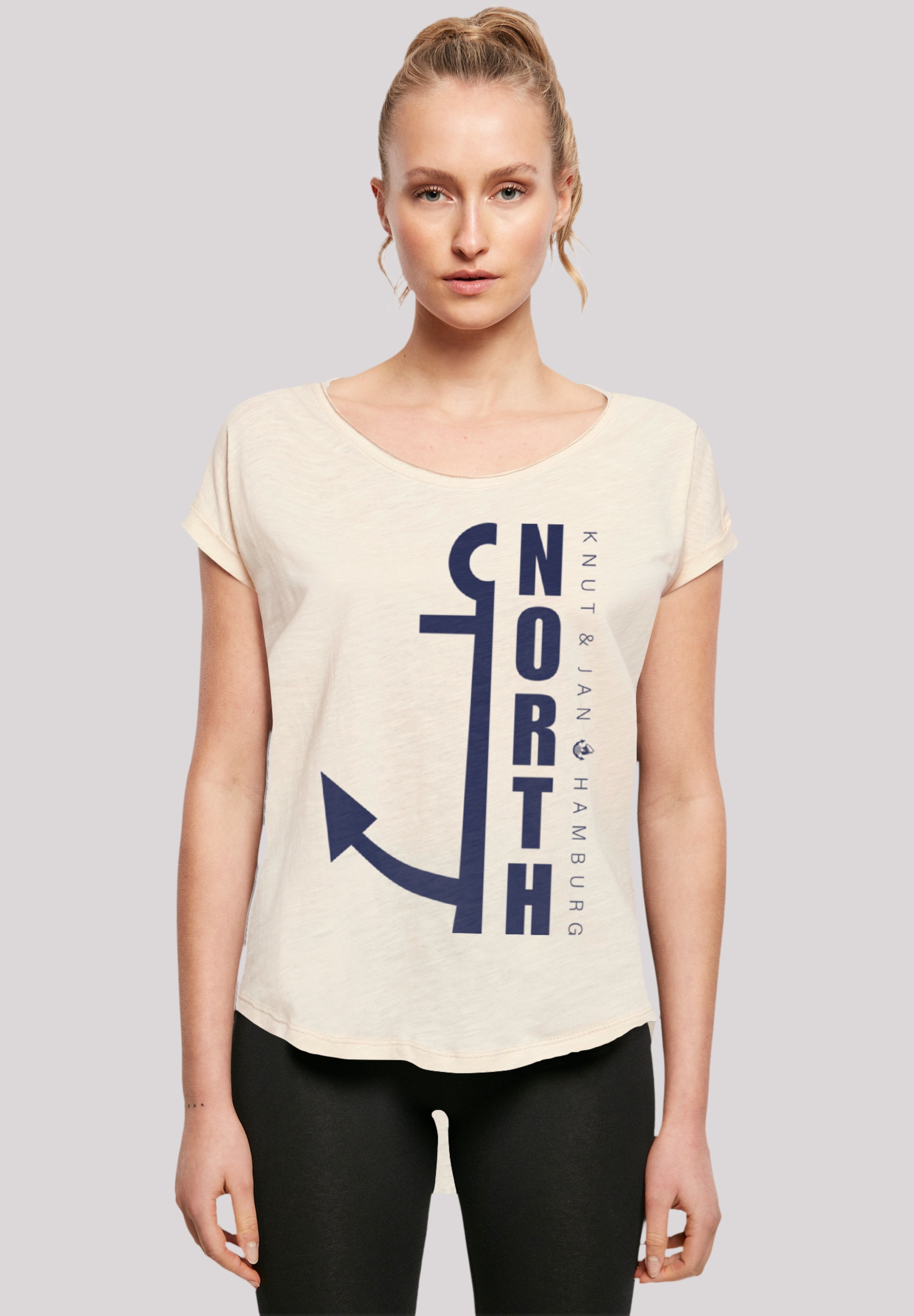 F4NT4STIC T-Shirt »North Anker Knut & Jan Hamburg Blau«, Print online  bestellen | BAUR