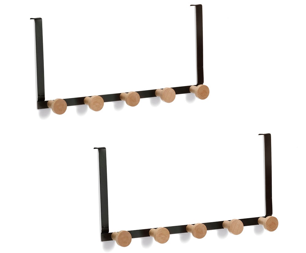 Zeller Present Garderobenleiste Aus Holz und Metall gefertigt günstig online kaufen