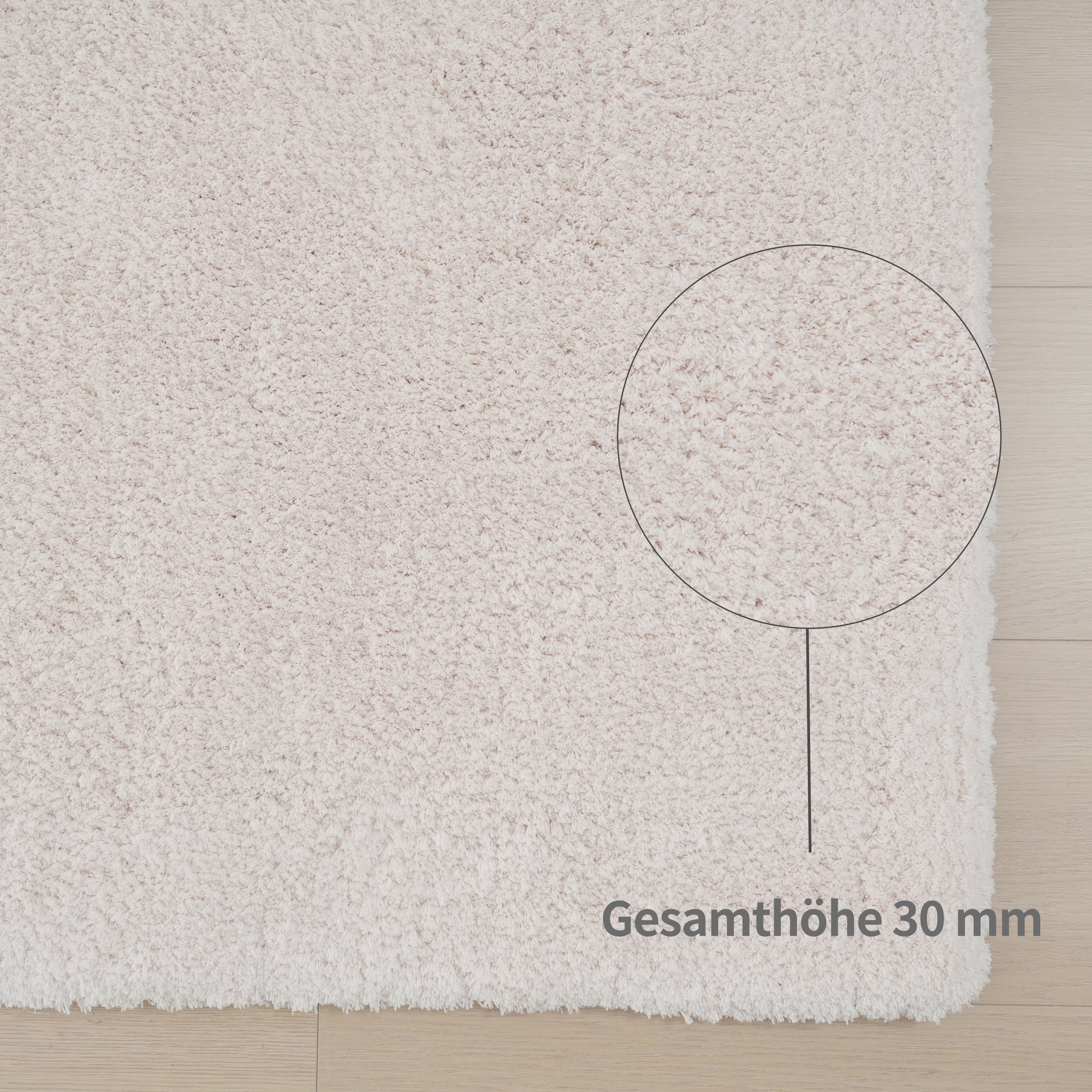 my home Hochflor-Teppich »Microfaser Teppich Magong, besonders weich, sehr feiner Flor«, rechteckig, 25 mm Höhe, uni, Wohnzimmer, Schlafzimmer, Kinderzimmer, auch rund und als Läufer