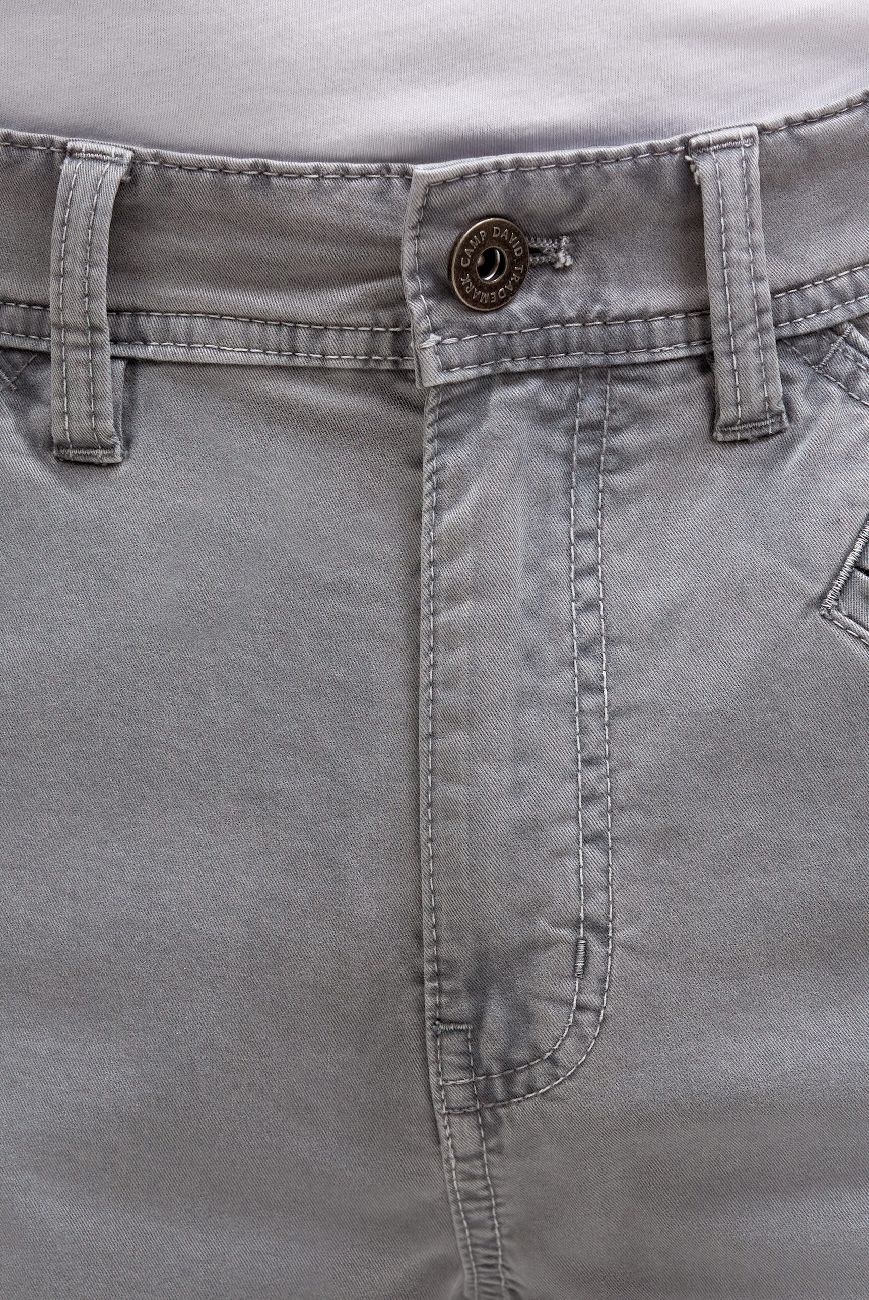 CAMP DAVID Shorts  mit Vintage-Waschung