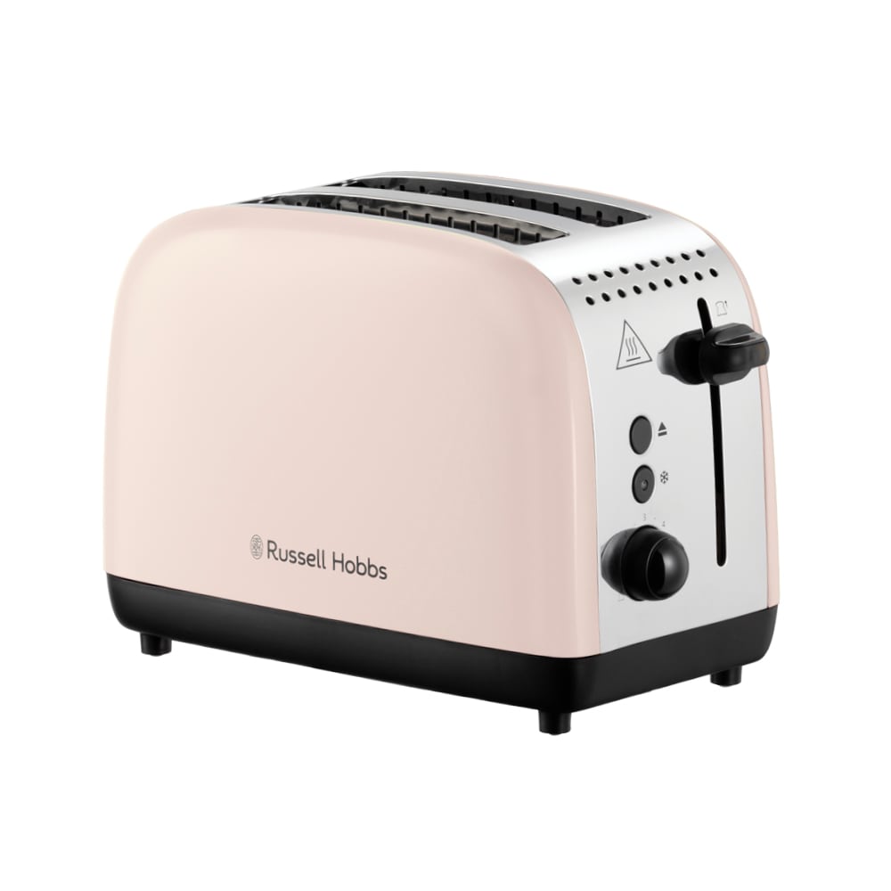 RUSSELL HOBBS Toaster "Colours Plus+ Jasmine 26930-56", B:15,6cm H:23,3cm T:28,4cm, rosa, Toaster, 2 extra breite Toastschlitze, Brötchenaufsatz, 6