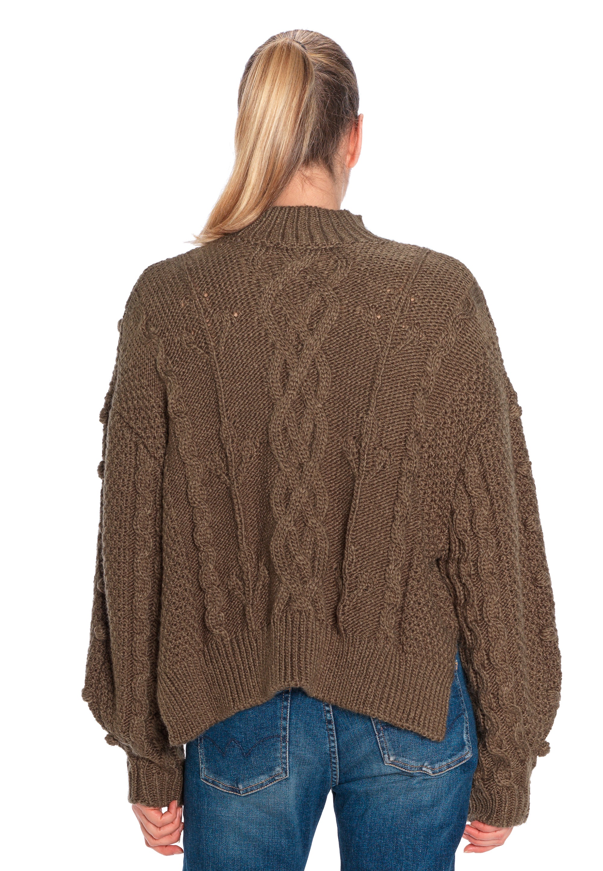 Le Temps Des Cerises Strickpullover »NICK«, mit Stehkragen