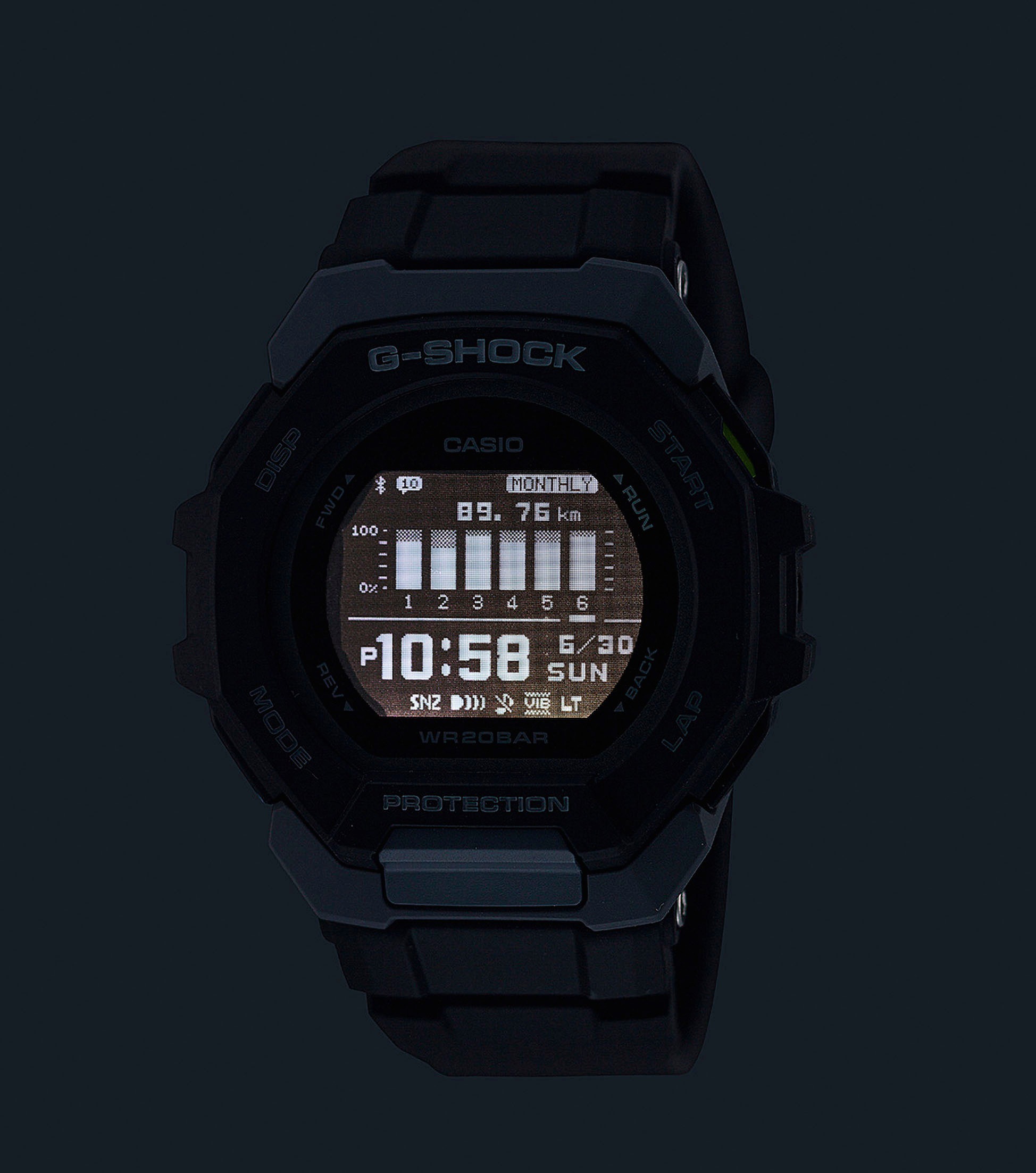 CASIO G-SHOCK Smartwatch, Armbanduhr, Herrenuhr, Bluetooth, bis 20 bar wasserdicht)