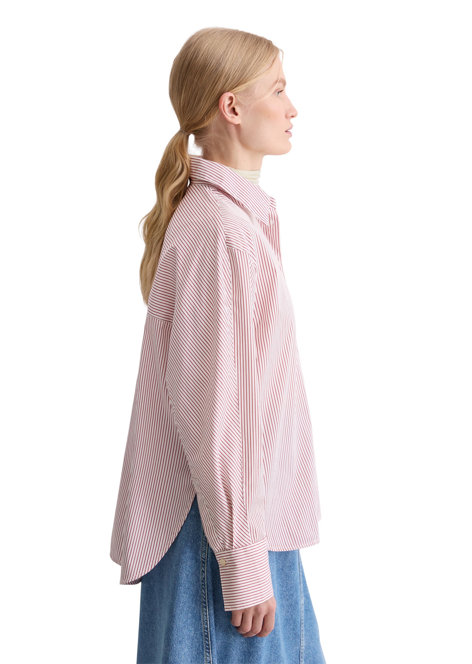 Marc O'Polo Langarmbluse »aus Premium-Baumwoll-Popeline«