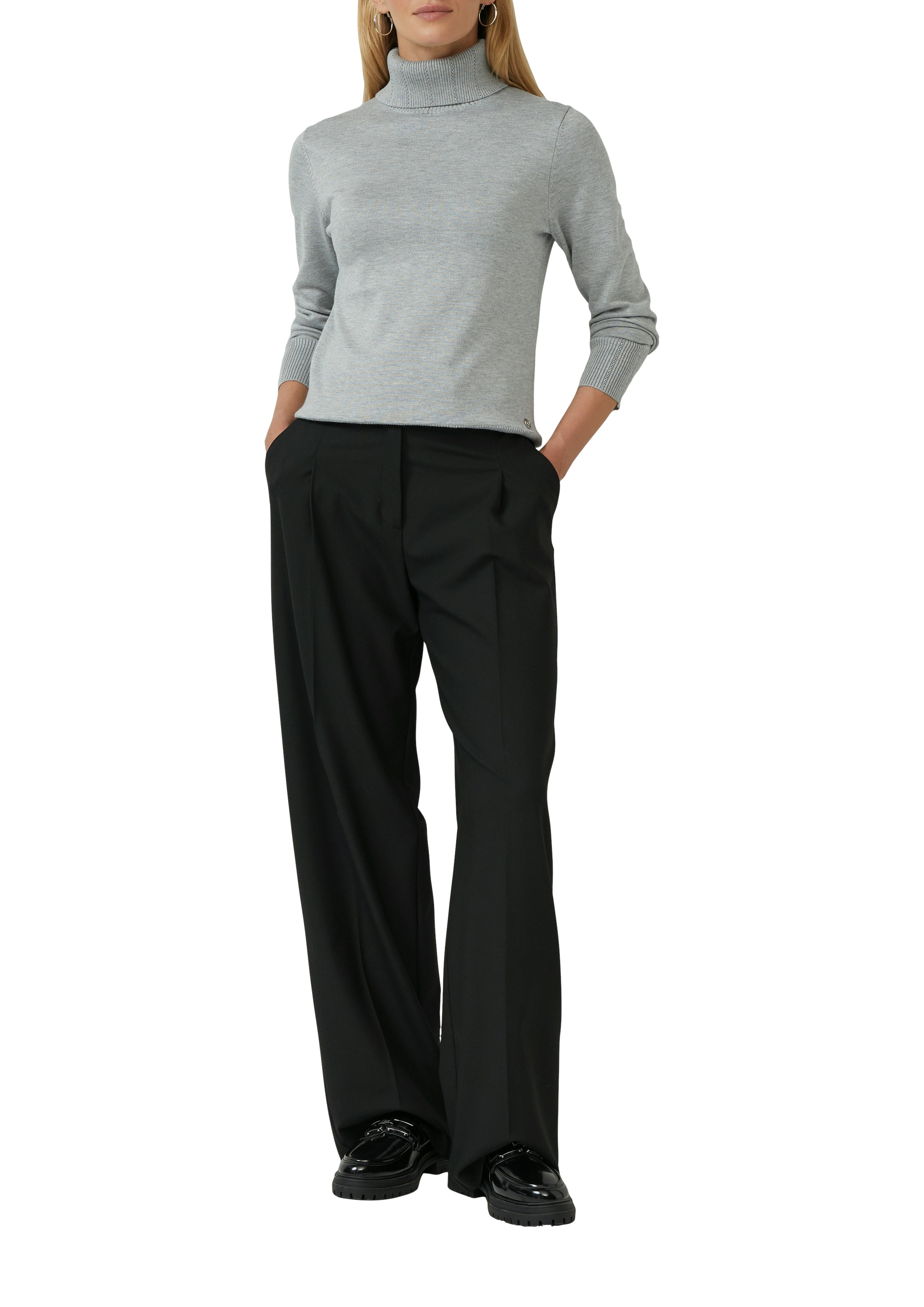 s.Oliver BLACK LABEL Strickpullover mit Rollkragen