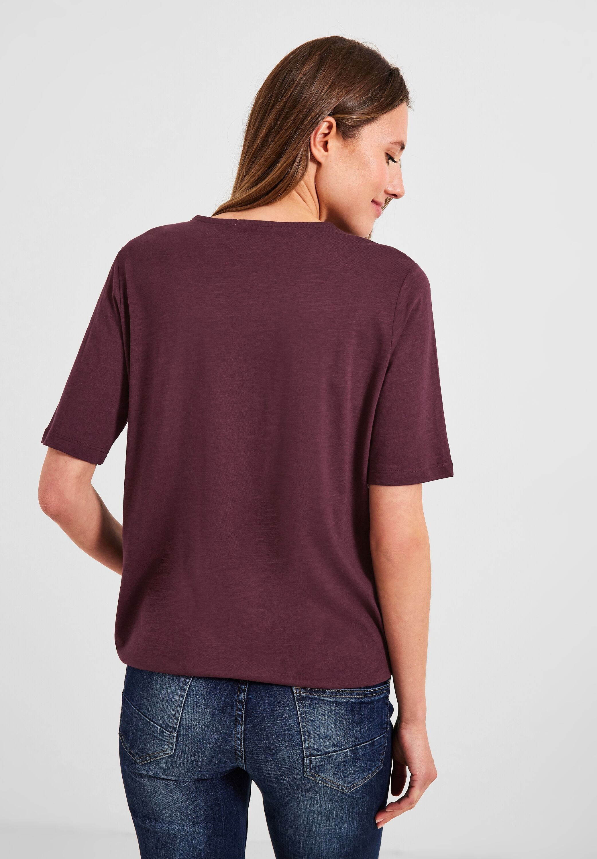 Cecil T-Shirt, aus softem Materialmix