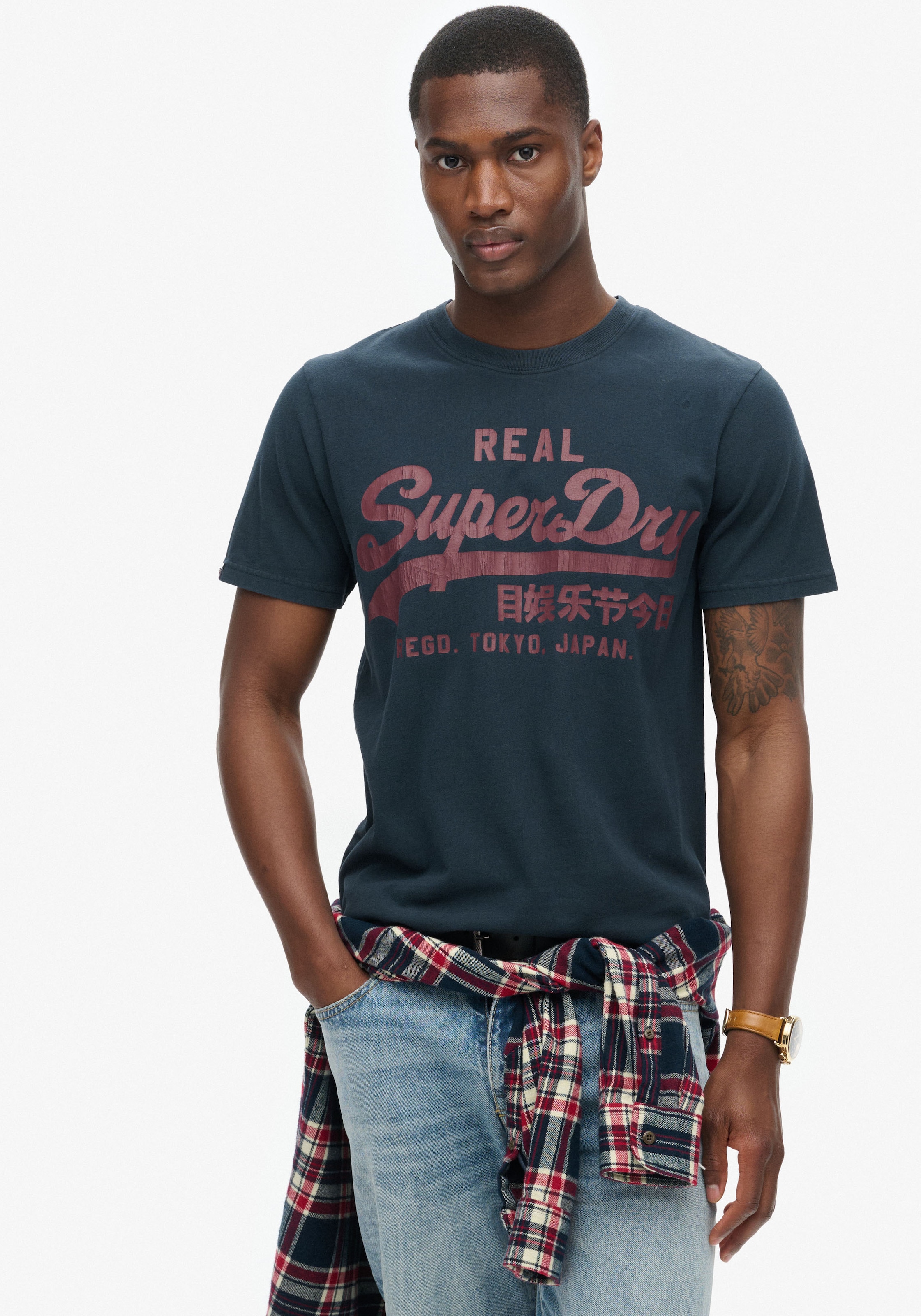 Superdry Rundhalsshirt "CLASSIC VL GRAPHIC T SHIRT"