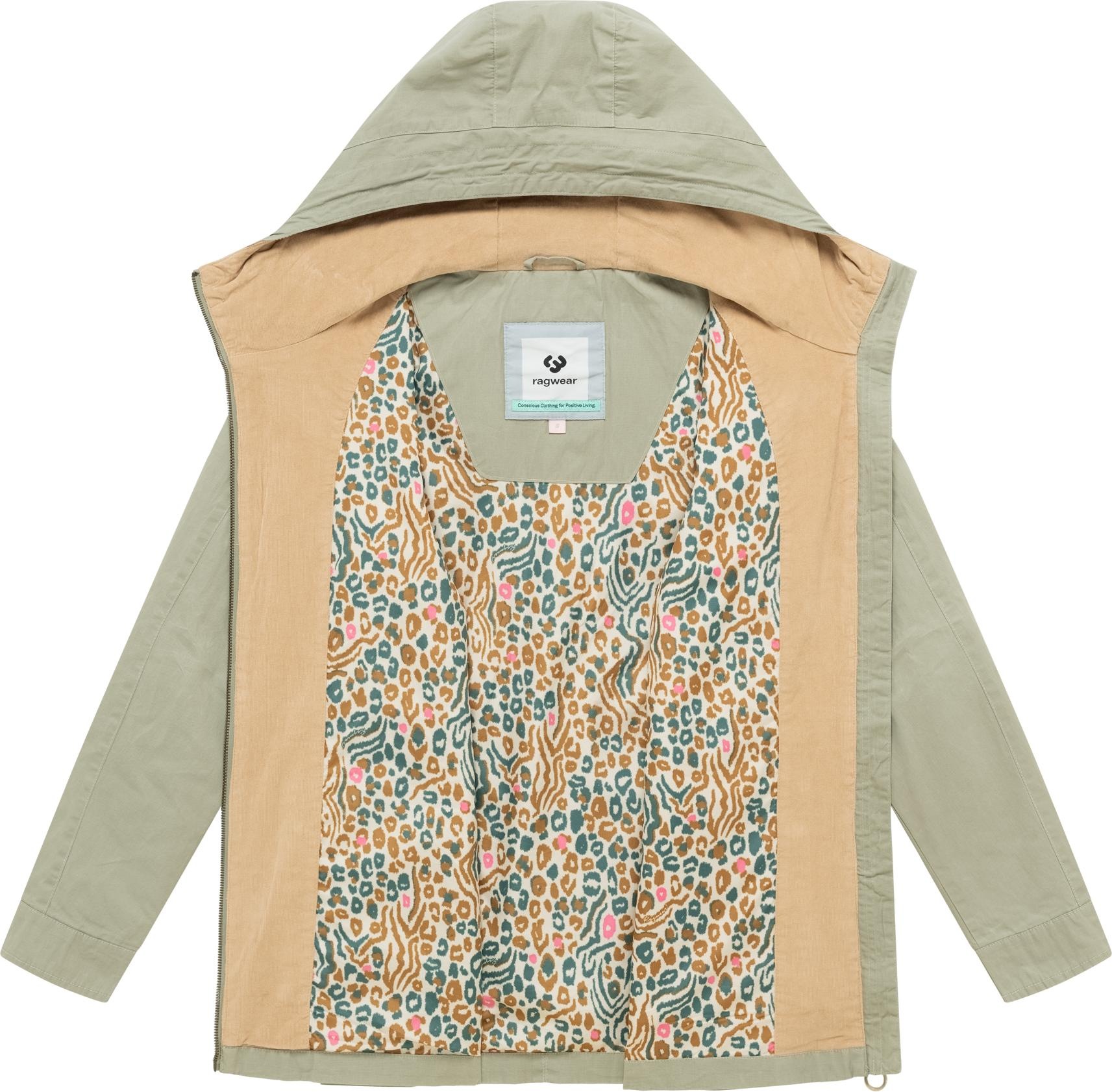 Ragwear Anorak »Lenoa Vintage« mit Kapuze Übergangsparka mit Kapuze und Taillenzugband