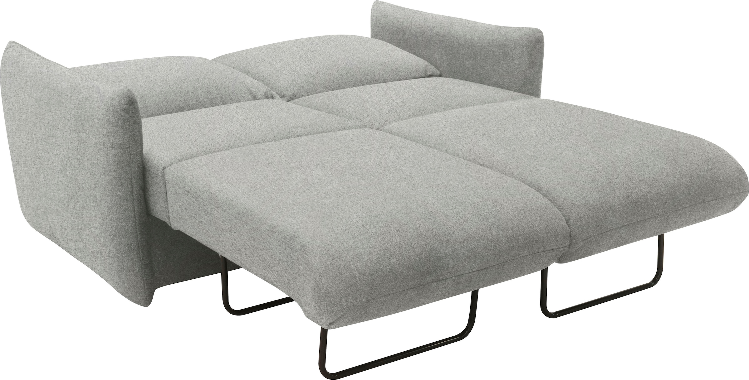 DOMO collection Schlafsofa »700023 Schlaffunktion, Federkern, 2-Sitzer, stabile Liegefläche«, Sitzflächen einzeln ausklappbar zum Schlafen, Relaxen und Entspannen