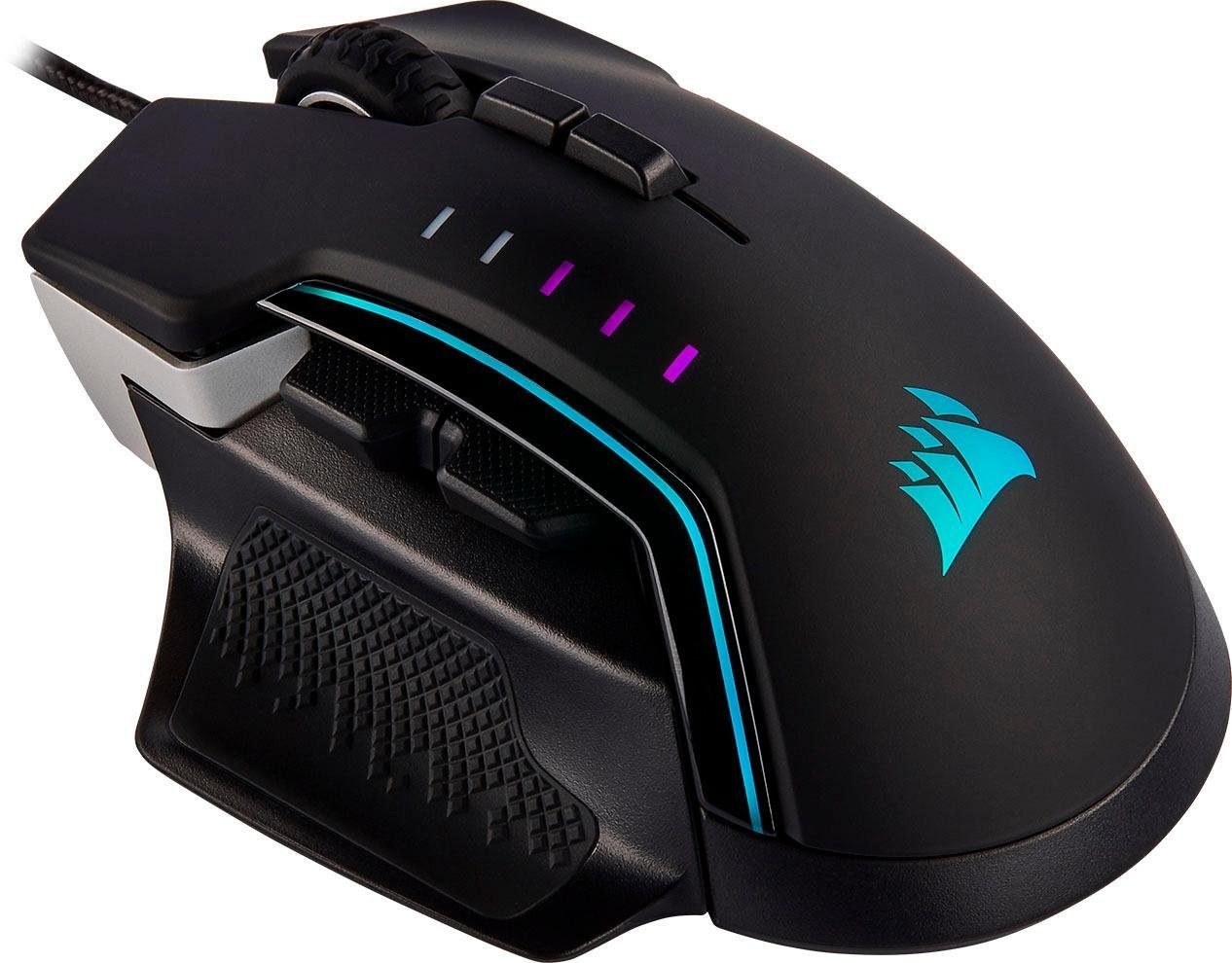 Corsair Gaming-Maus »GLAIVE RGB PRO Aluminium«, kabelgebunden