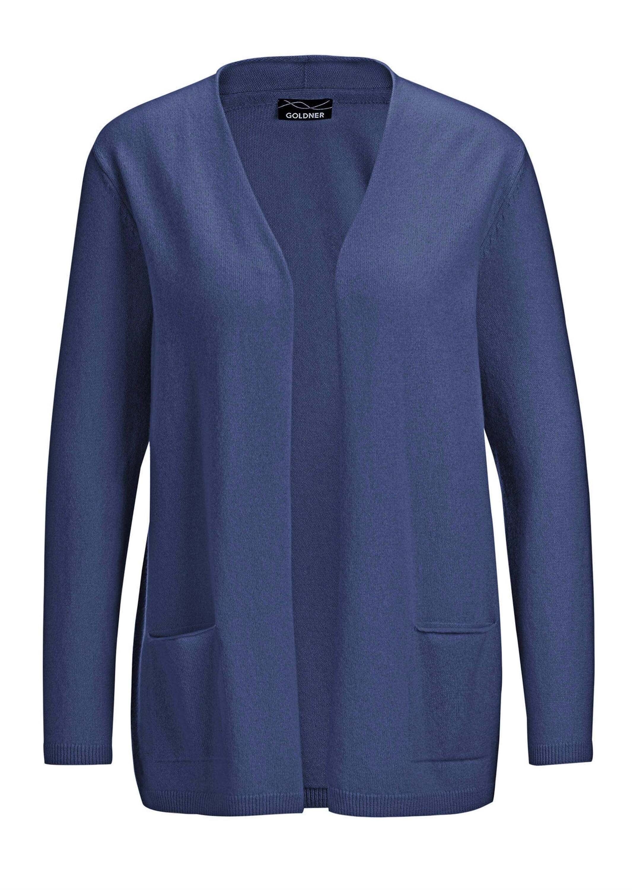 GOLDNER Strickjacke "Kurzgröße Cardigan in langer offener Form" günstig online kaufen