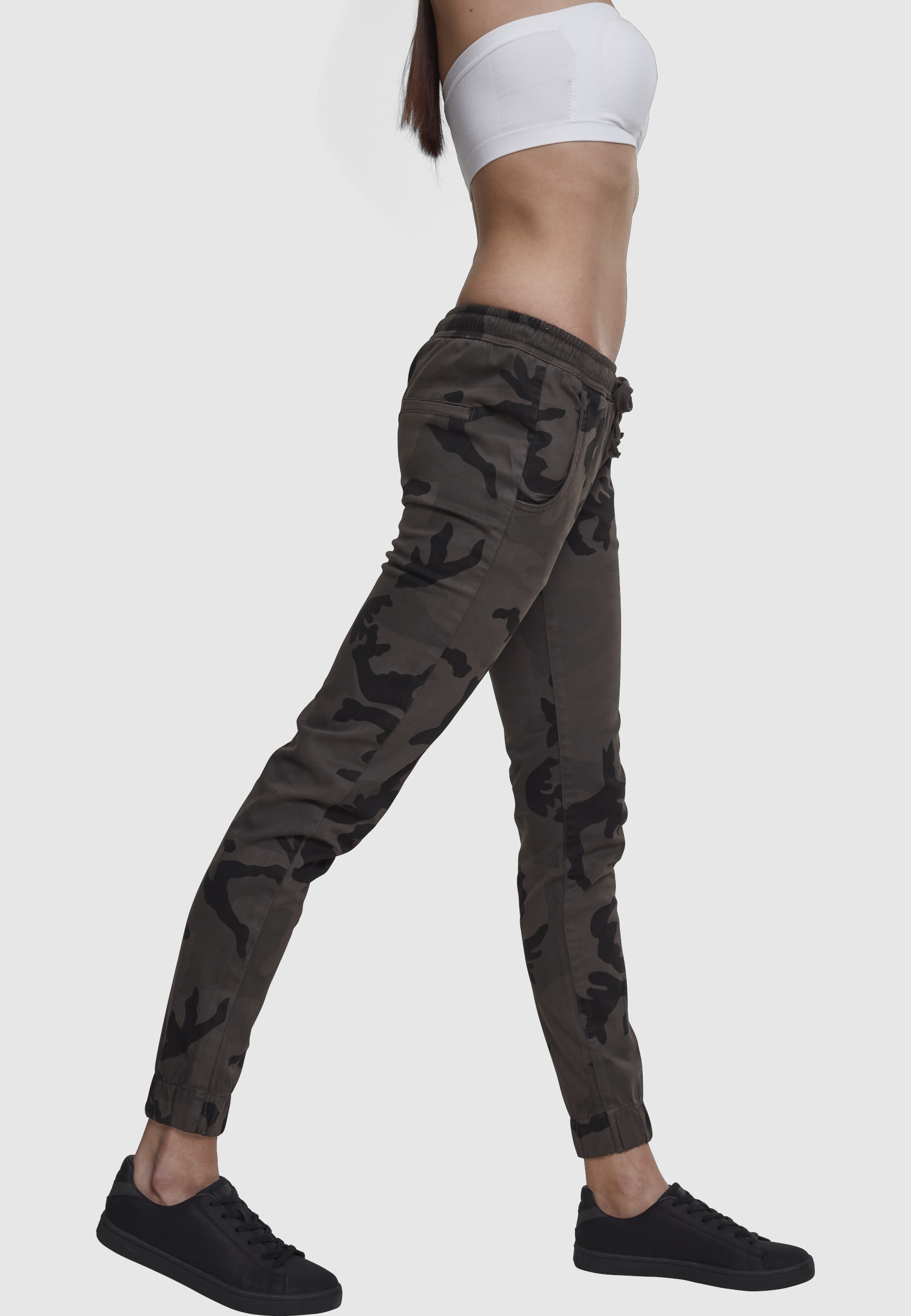 URBAN CLASSICS Cargohose »Urban Classics Damen Ladies Camo Jogging Pants«
