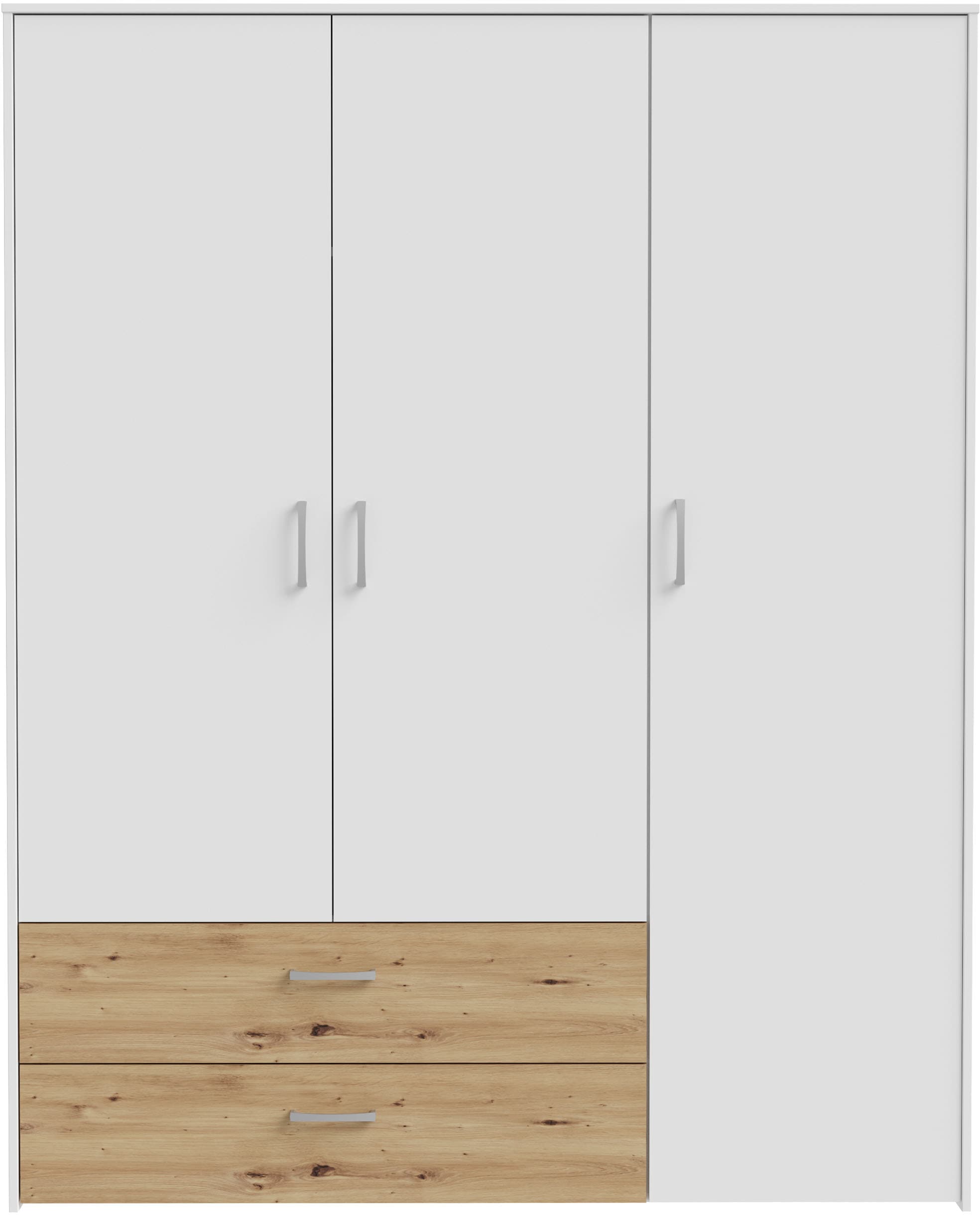 FORTE Drehtürenschrank »Culgoa«, Drehtürenschrank, Stauraum, 2 Schubkästen, variable Einlegeböden