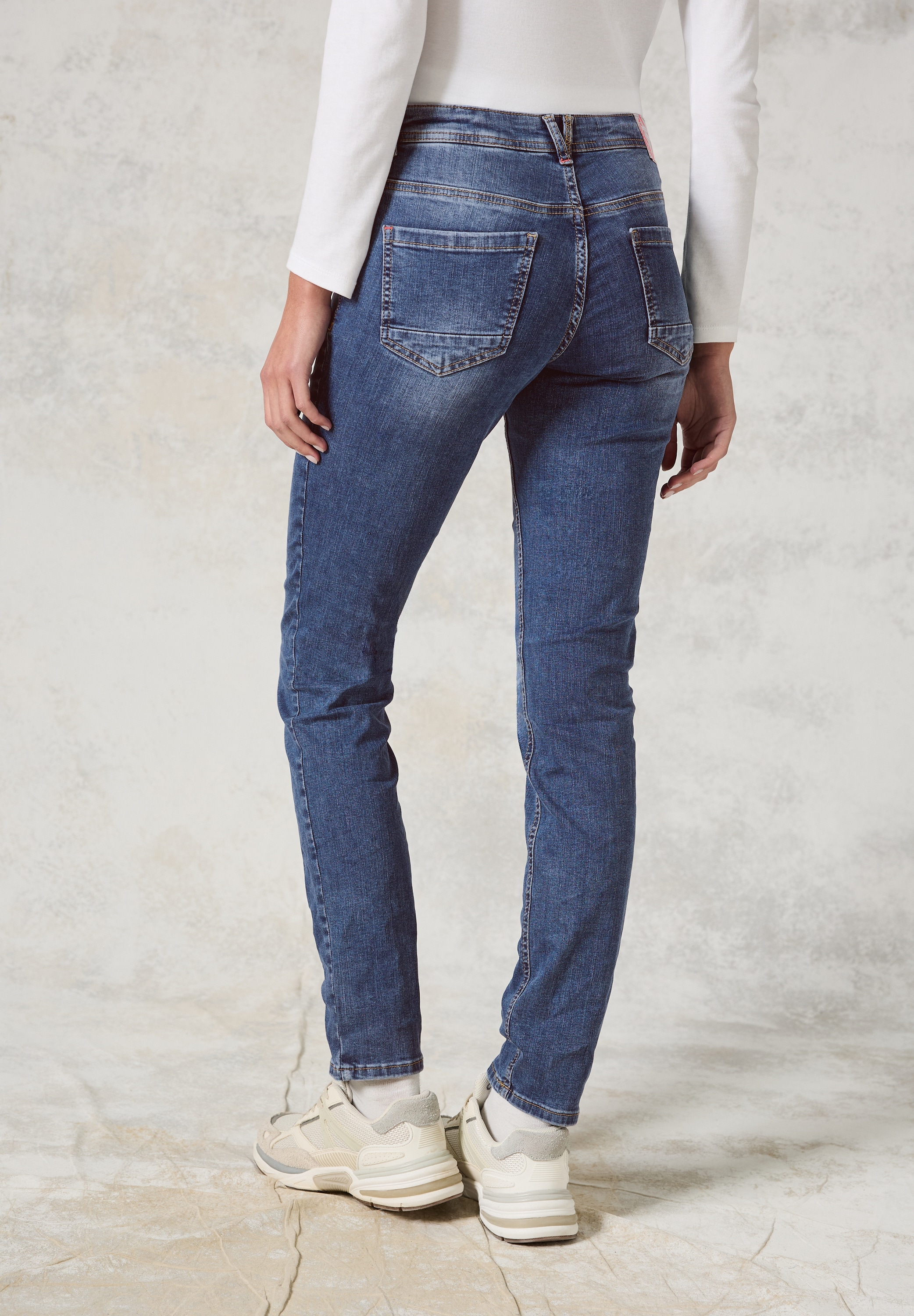 Comfort-fit-Jeans, softer Materialmix