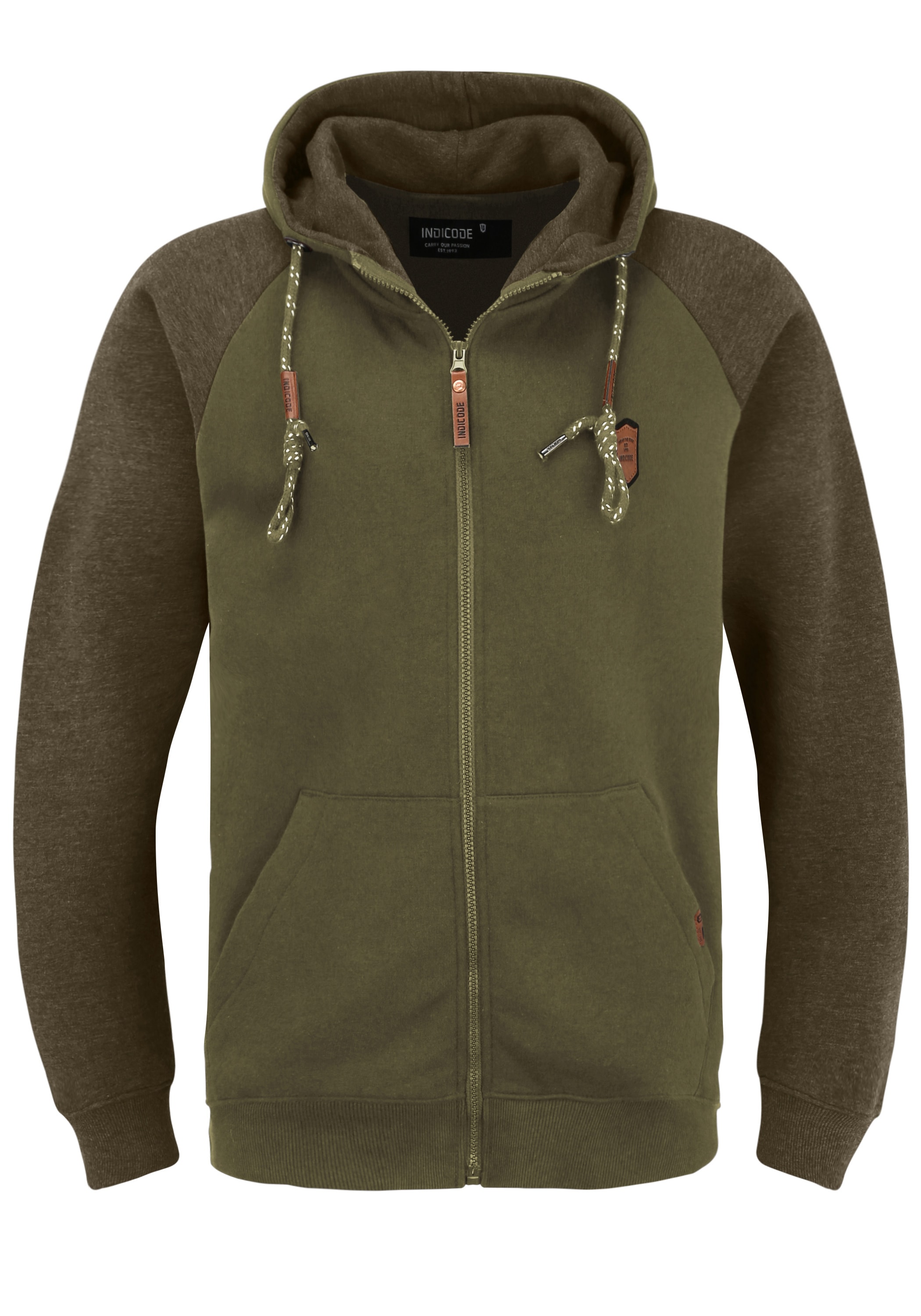 Indicode Kapuzensweatjacke "Kapuzensweatjacke IDTerence" günstig online kaufen