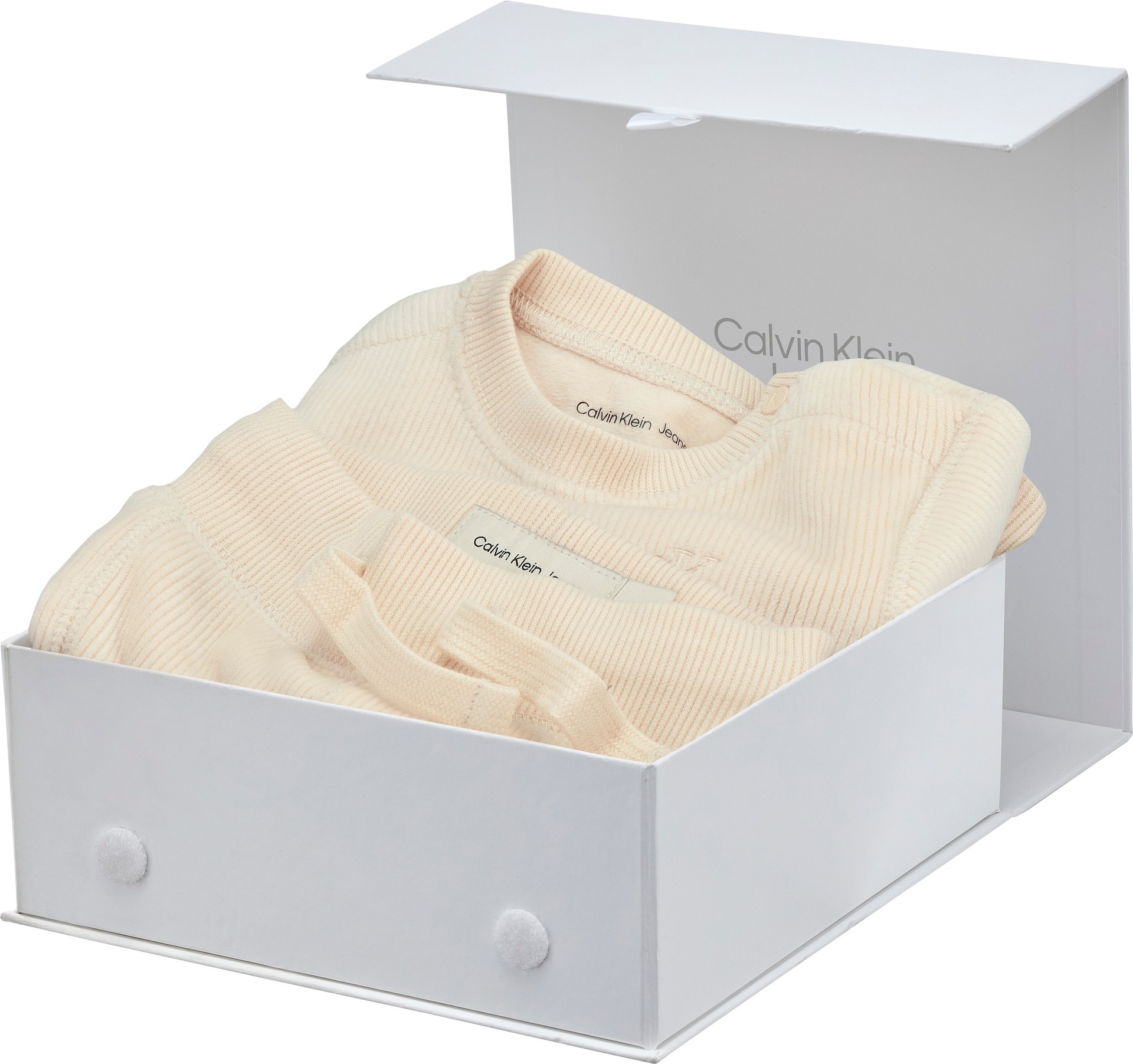 Calvin Klein Jeans Shirt & Hose »RIB VELVET FLEECE SET GIFTPACK«, für Babys bis 2 Jahre, Geschenkset