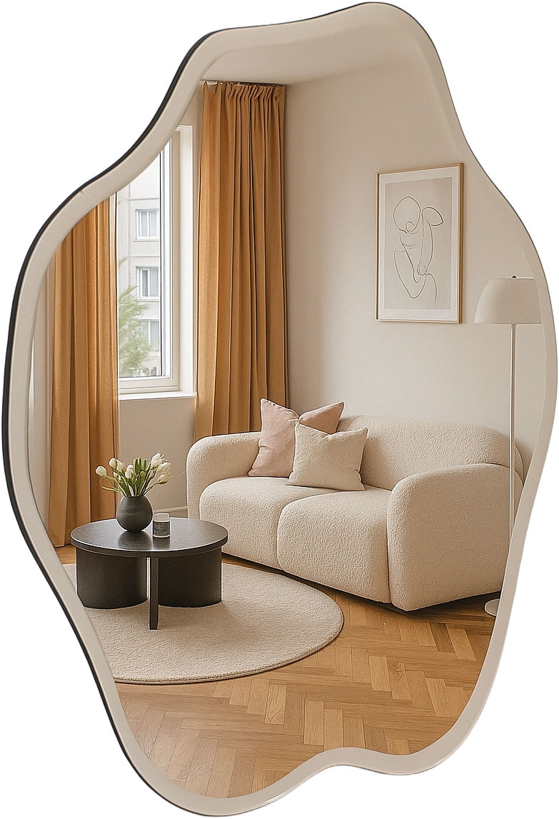 homsy by Ana Johnson Wandspiegel "Missimi, Wanddekoration, 45x55cm" wellenf günstig online kaufen