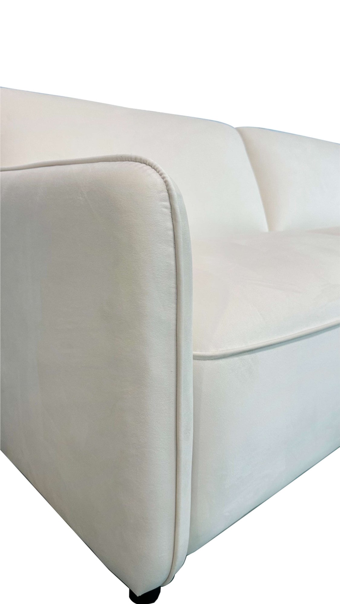 Dorel Home 3-Sitzer »Allie Curved Schlafsofa 209 cm«, Bettfunktion (110/190), verstellbare Rückenlehne, Cord u. Velours