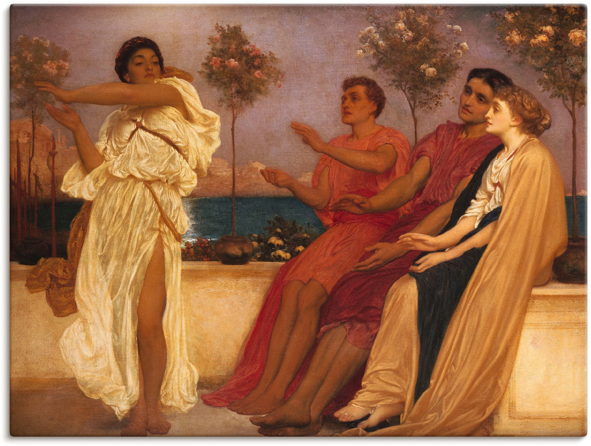 Artland Wandbild "Tanzendes griechisches Mädchen." Gruppen & Familien 1 Stk günstig online kaufen