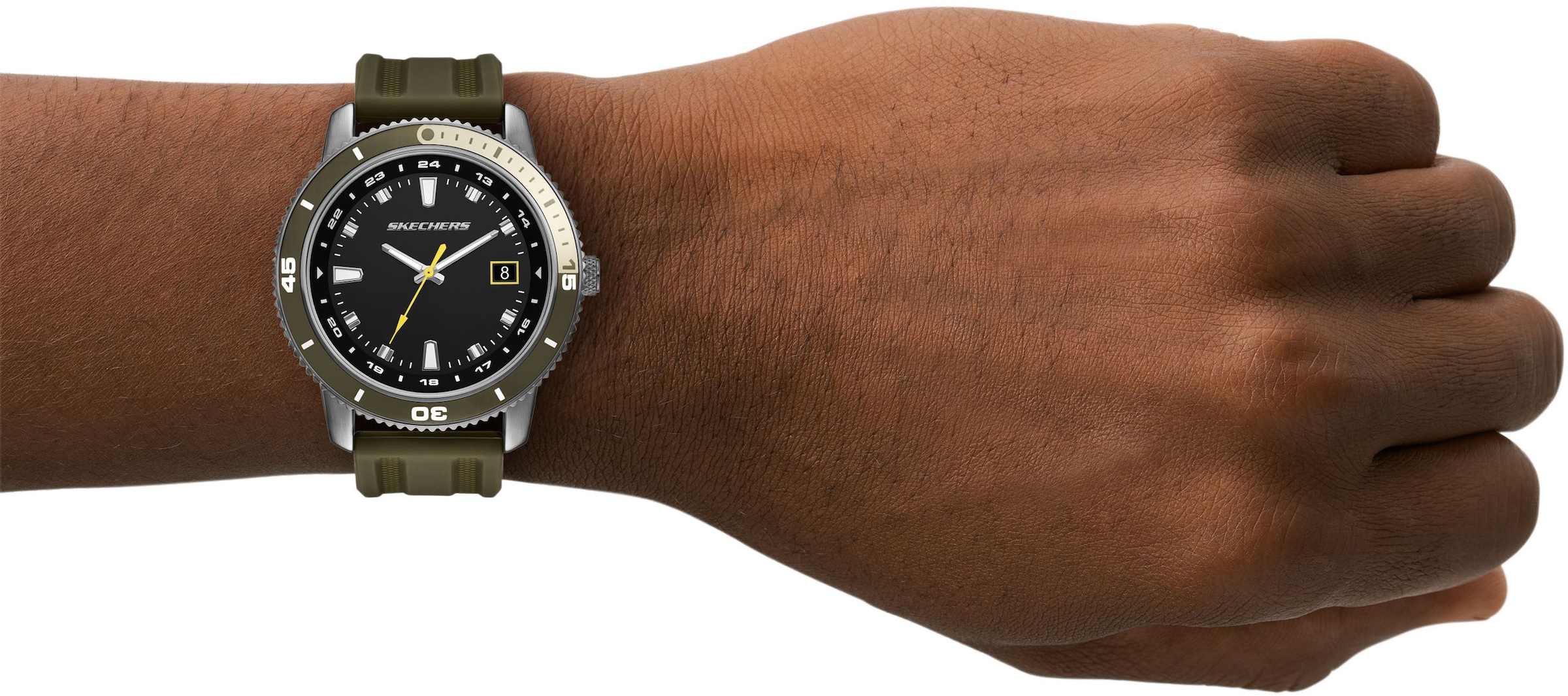 Skechers Quarzuhr »LACHMAN«, Armbanduhr, Herrenuhr, Silikonarmband, analog, Tag
