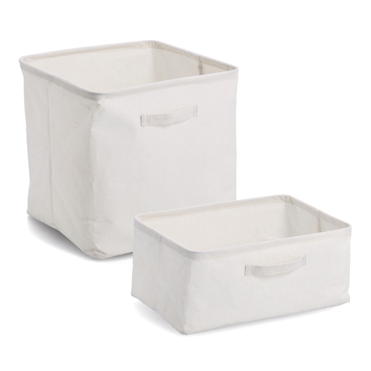 Zeller Present Aufbewahrungsbox »Aufbewahrungsbox, Polyester/Baumwolle, creme« ca. 32x32x32 cm, 3er Set